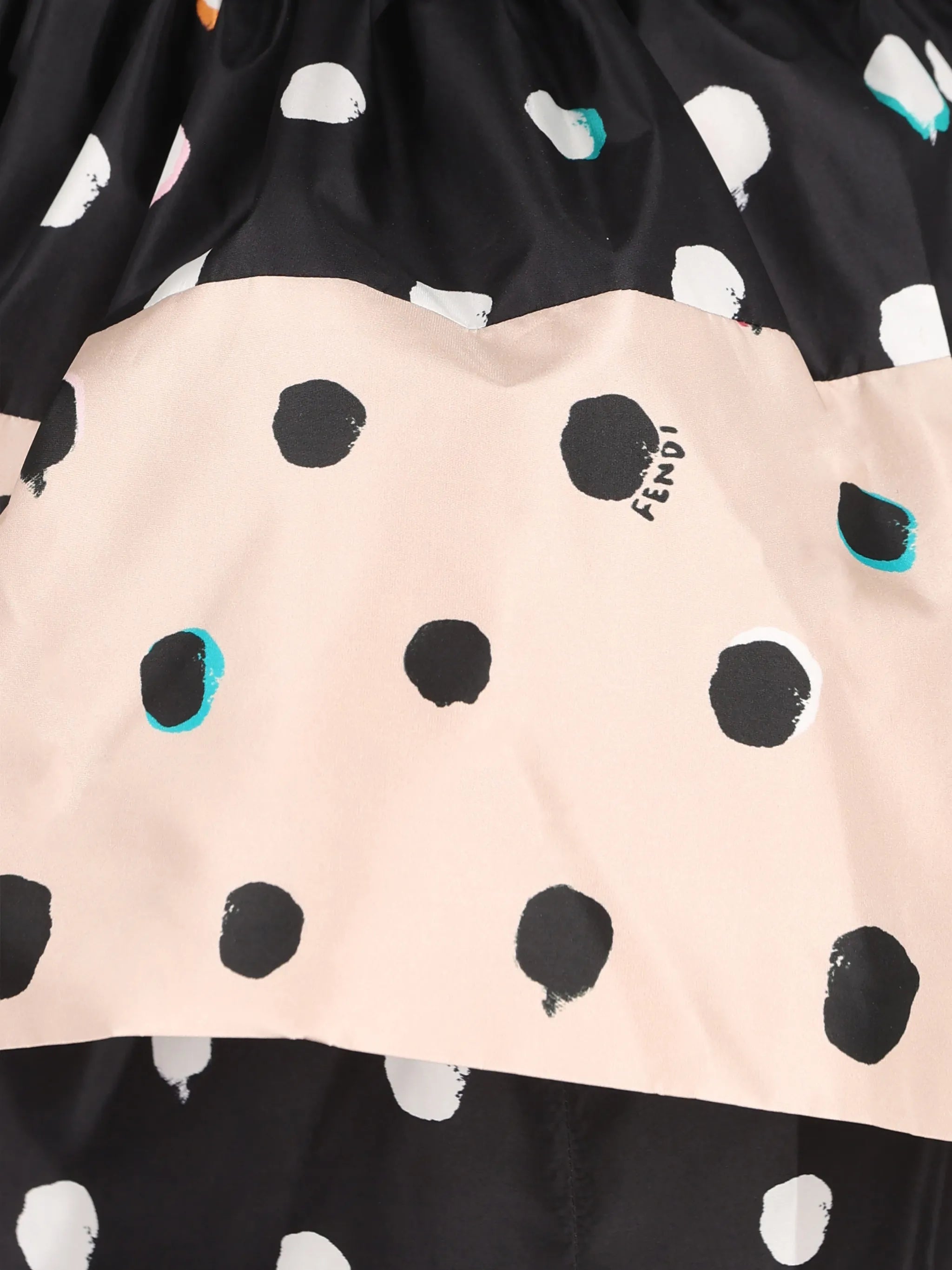 printed taffeta peplum dress