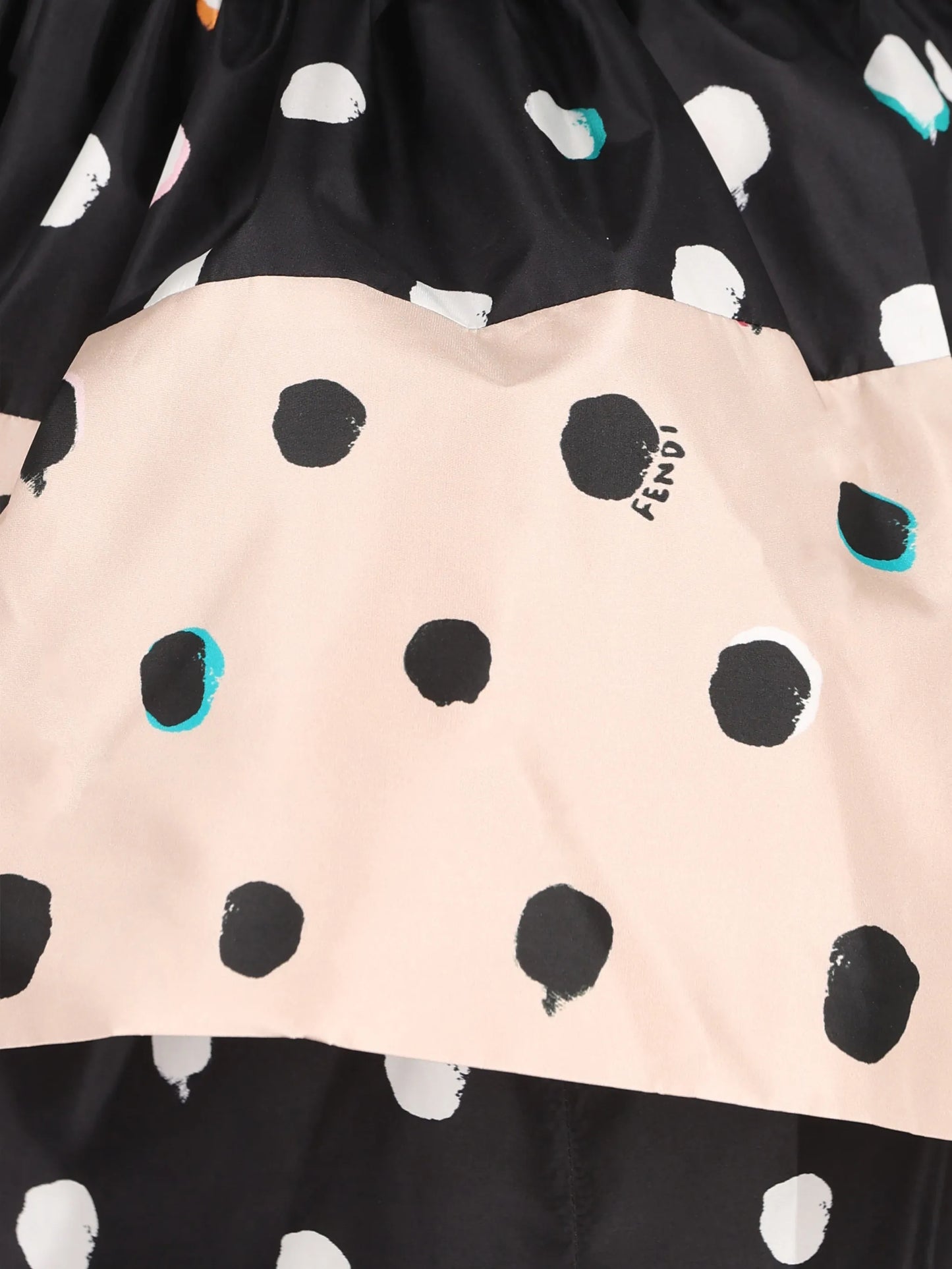 printed taffeta peplum dress