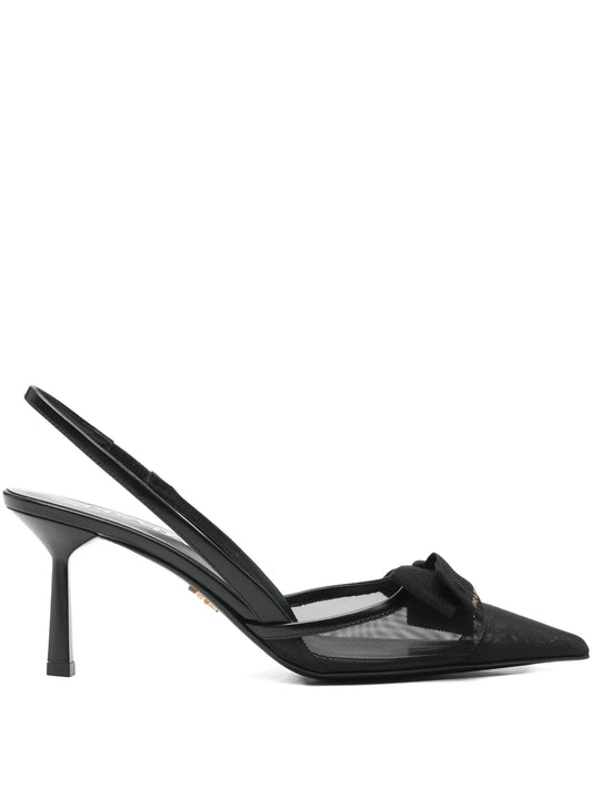 bow pointed-toe pumps
