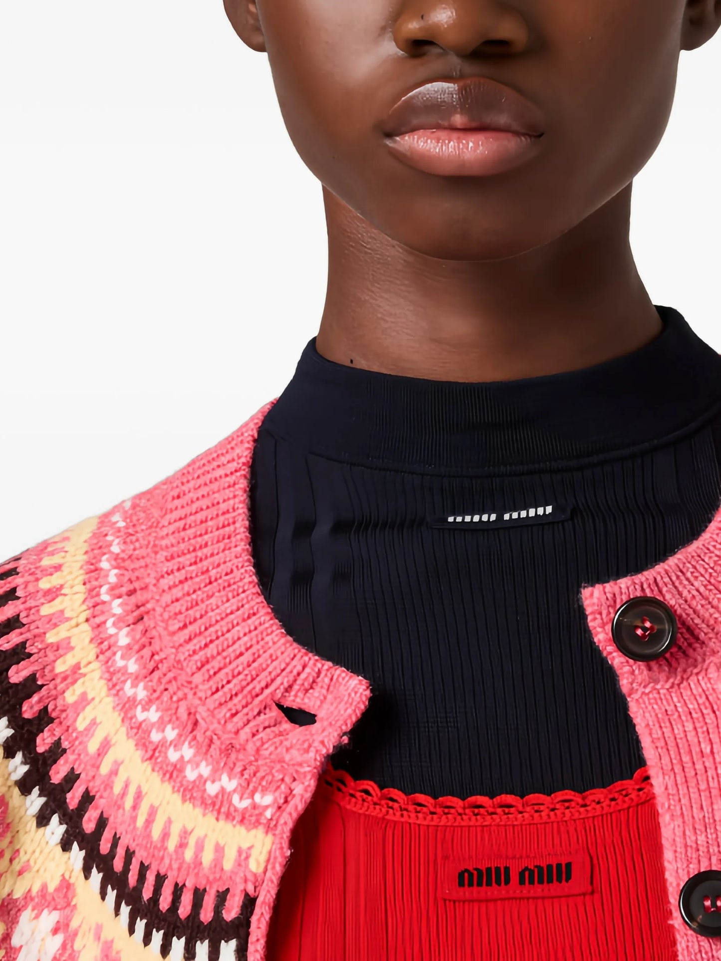 jacquard cardigan