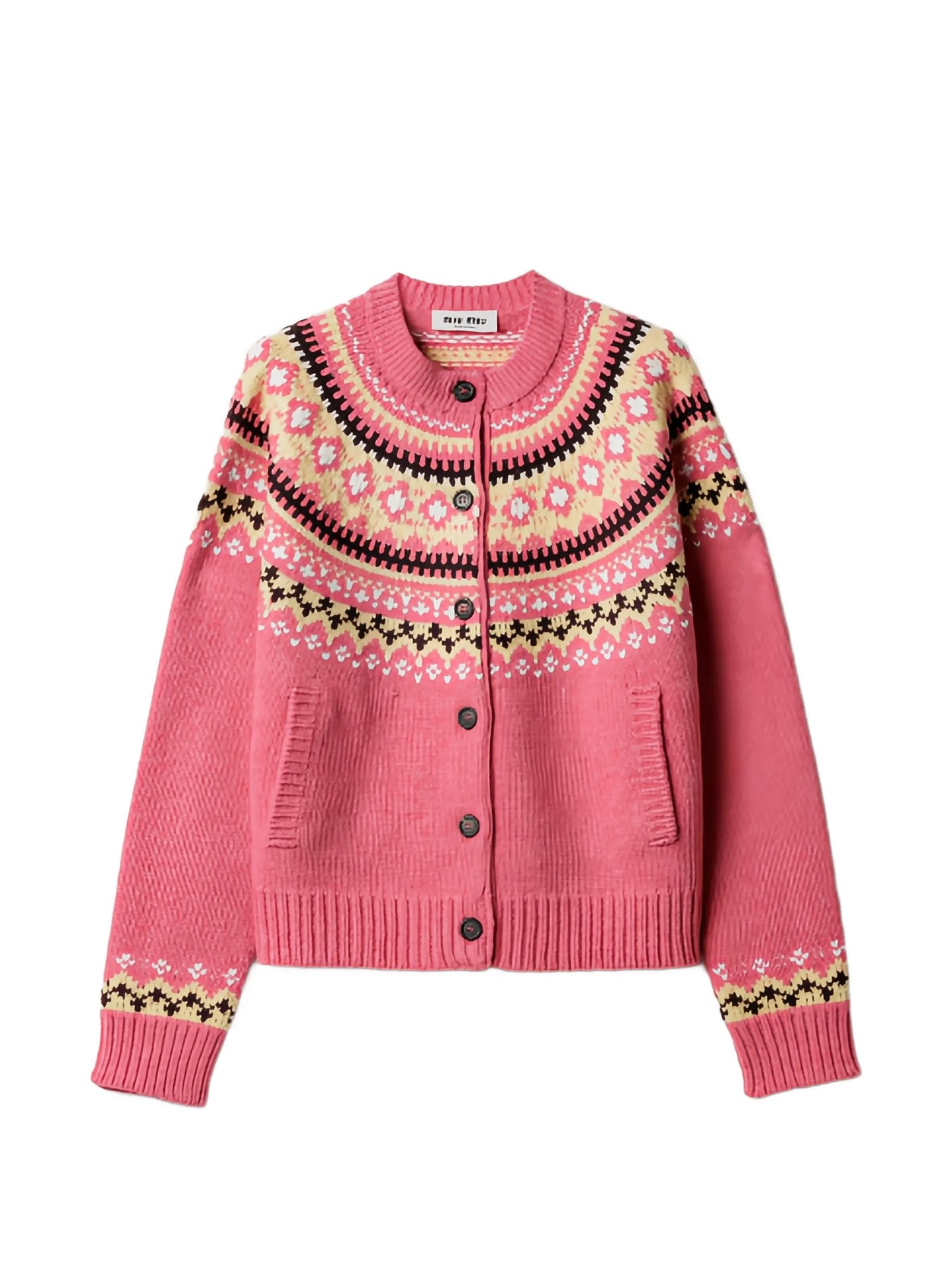jacquard cardigan