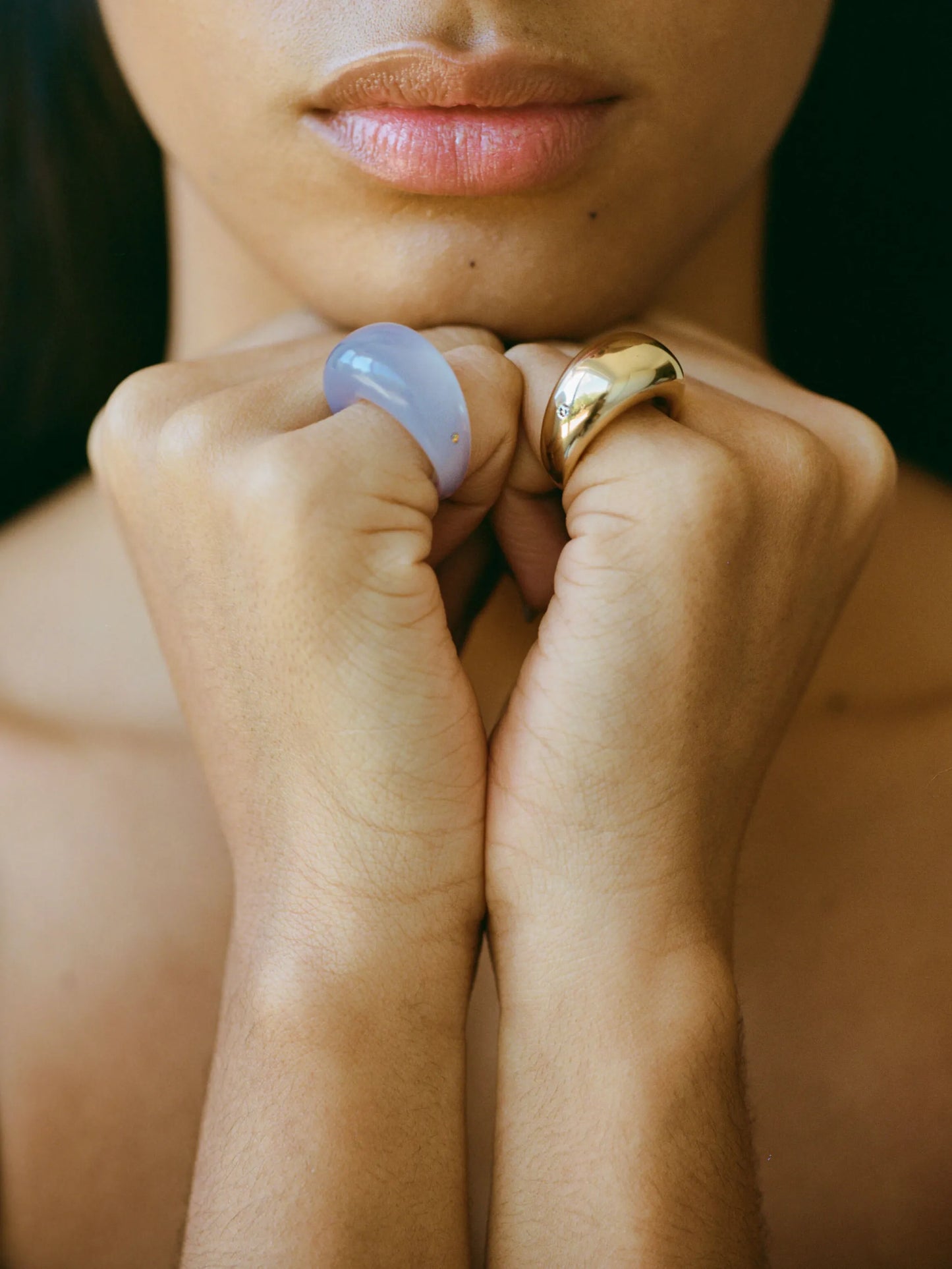 Eduardo chalcedony ring