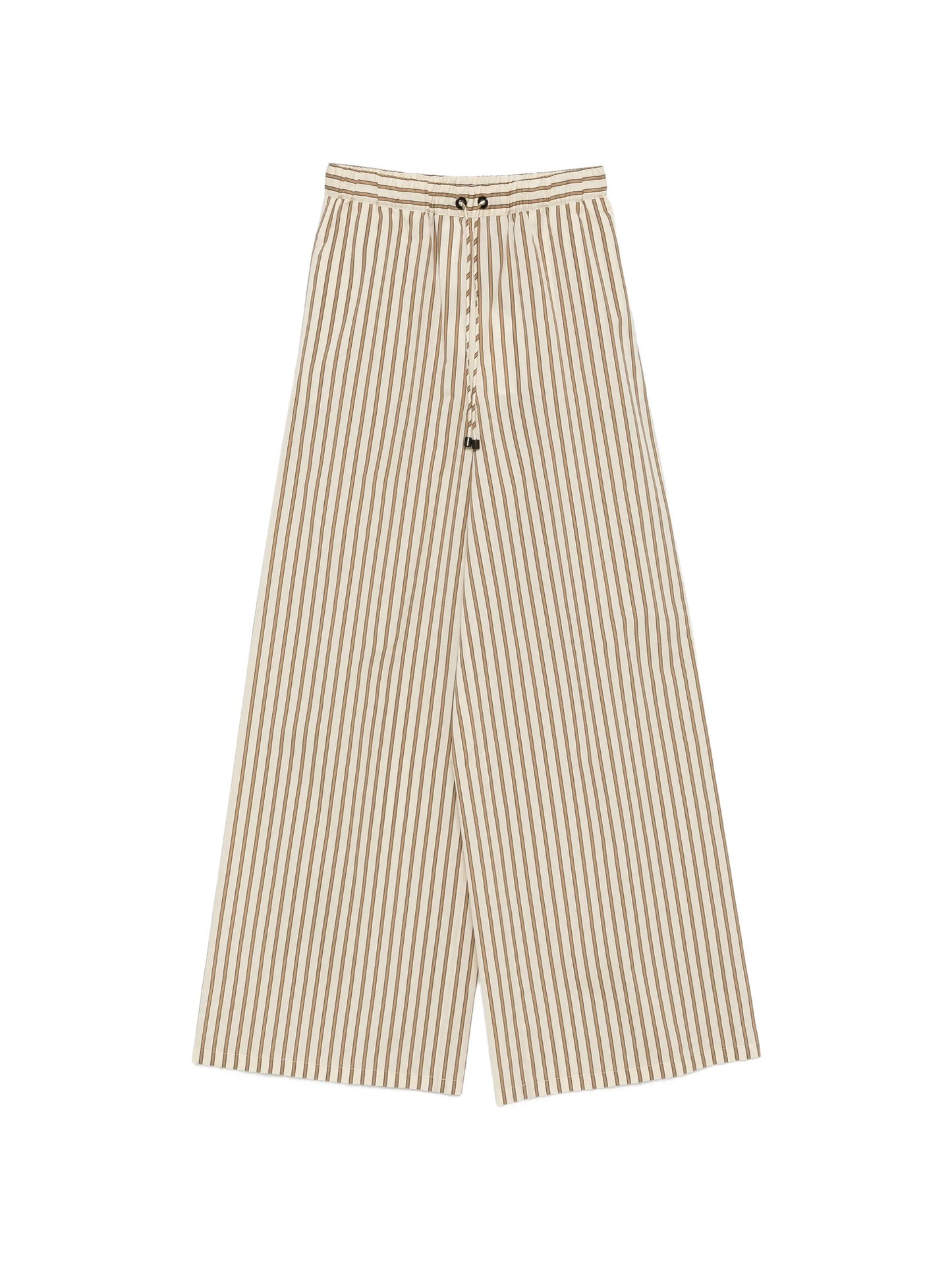 striped wide leg trousers