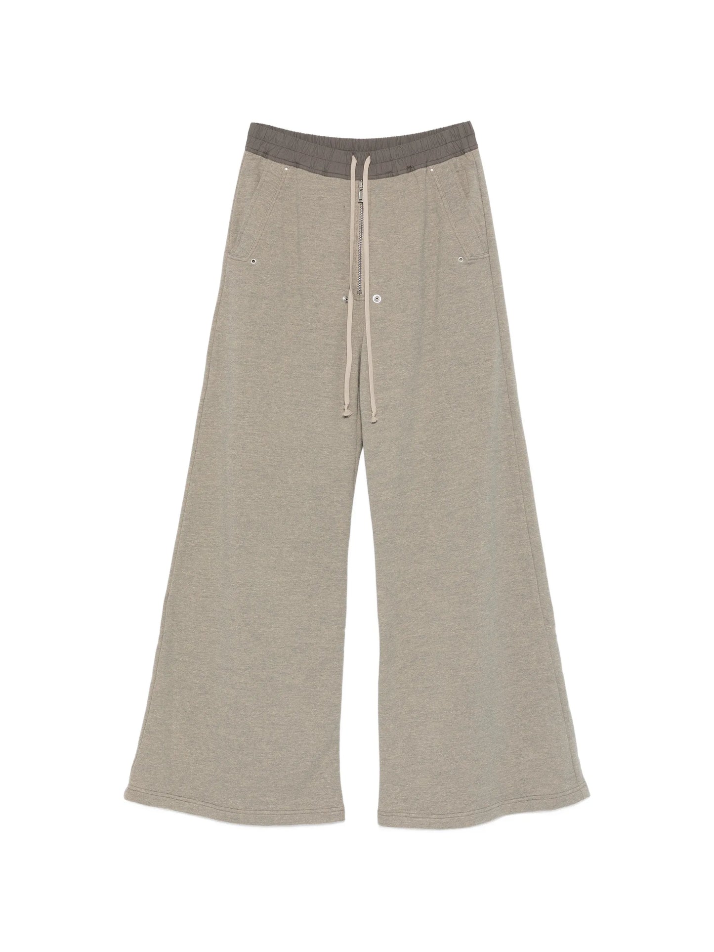drawstring wide-leg trousers