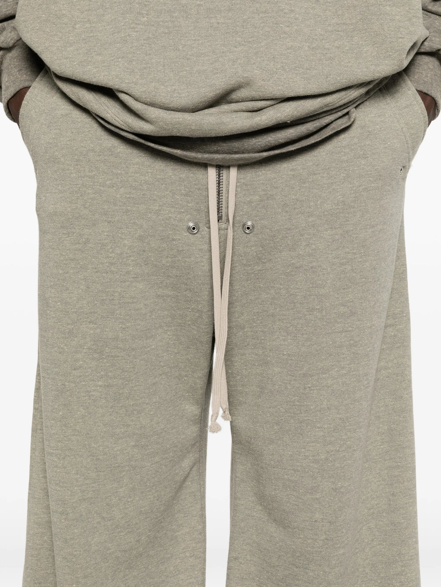 drawstring wide-leg trousers