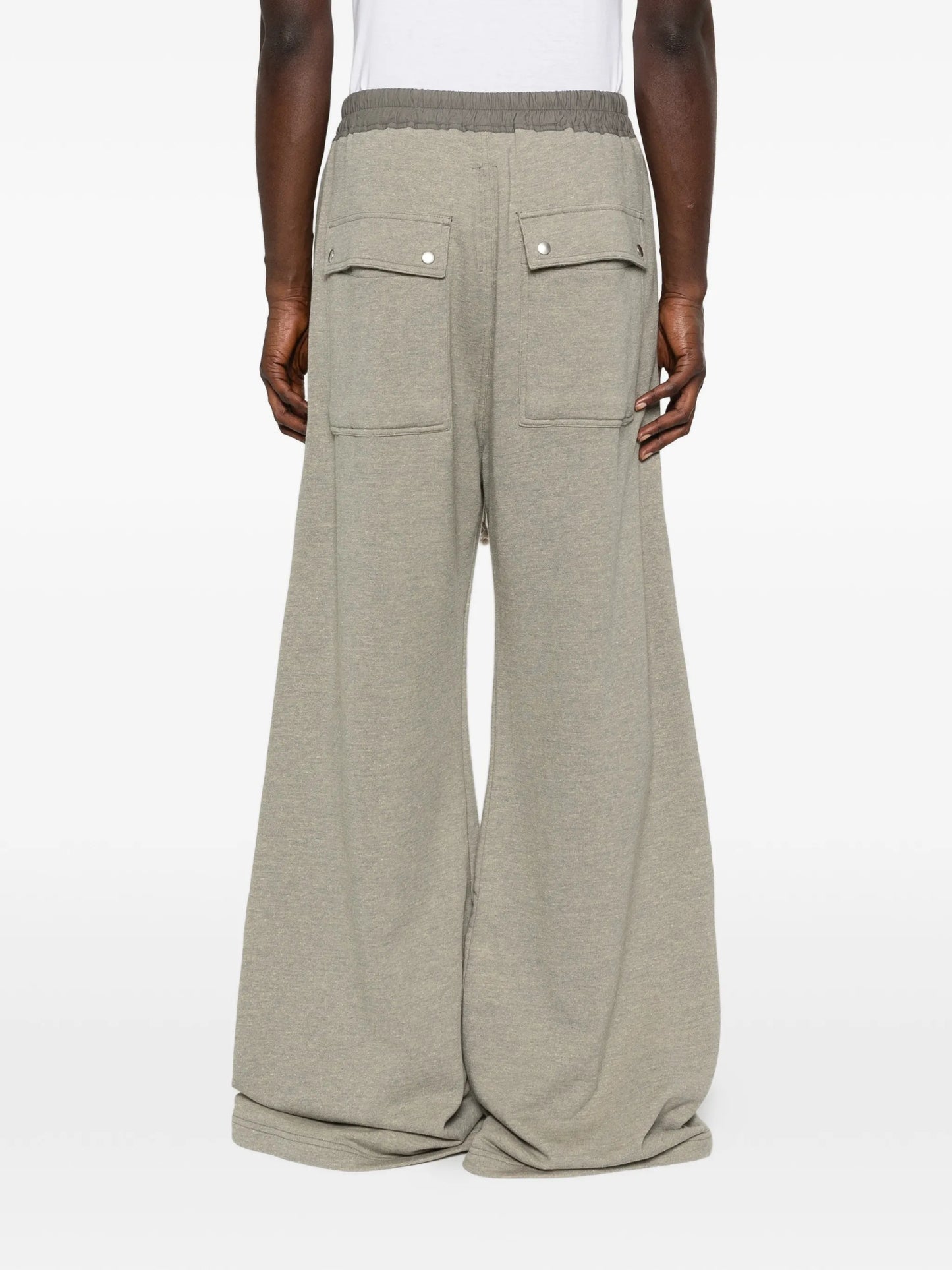 drawstring wide-leg trousers