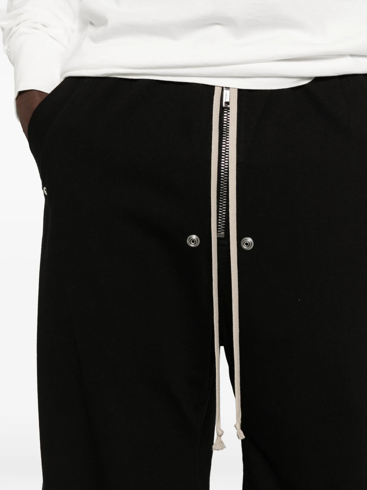 drawstring wide leg trousers