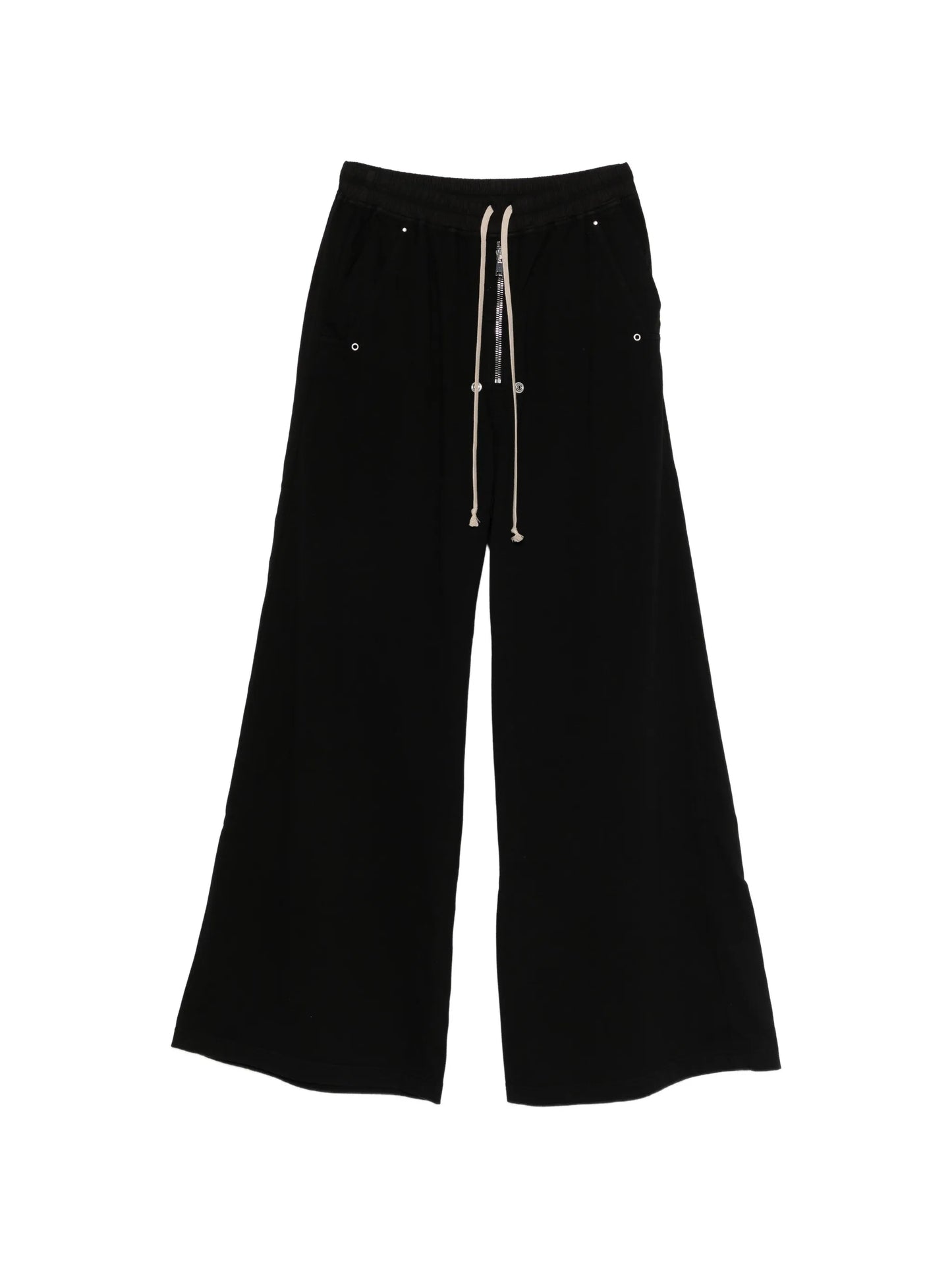 drawstring wide leg trousers