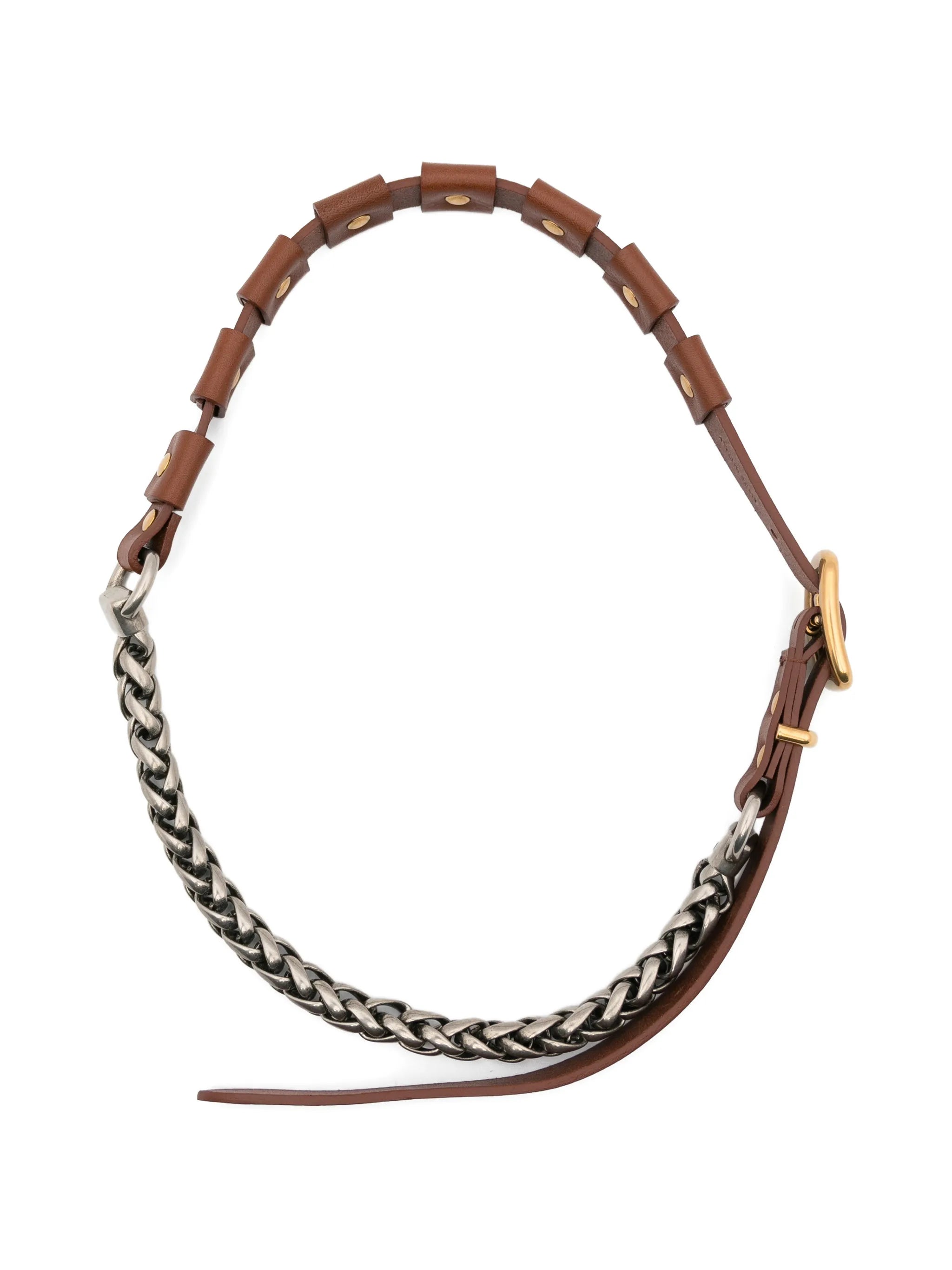 leather chain necklace