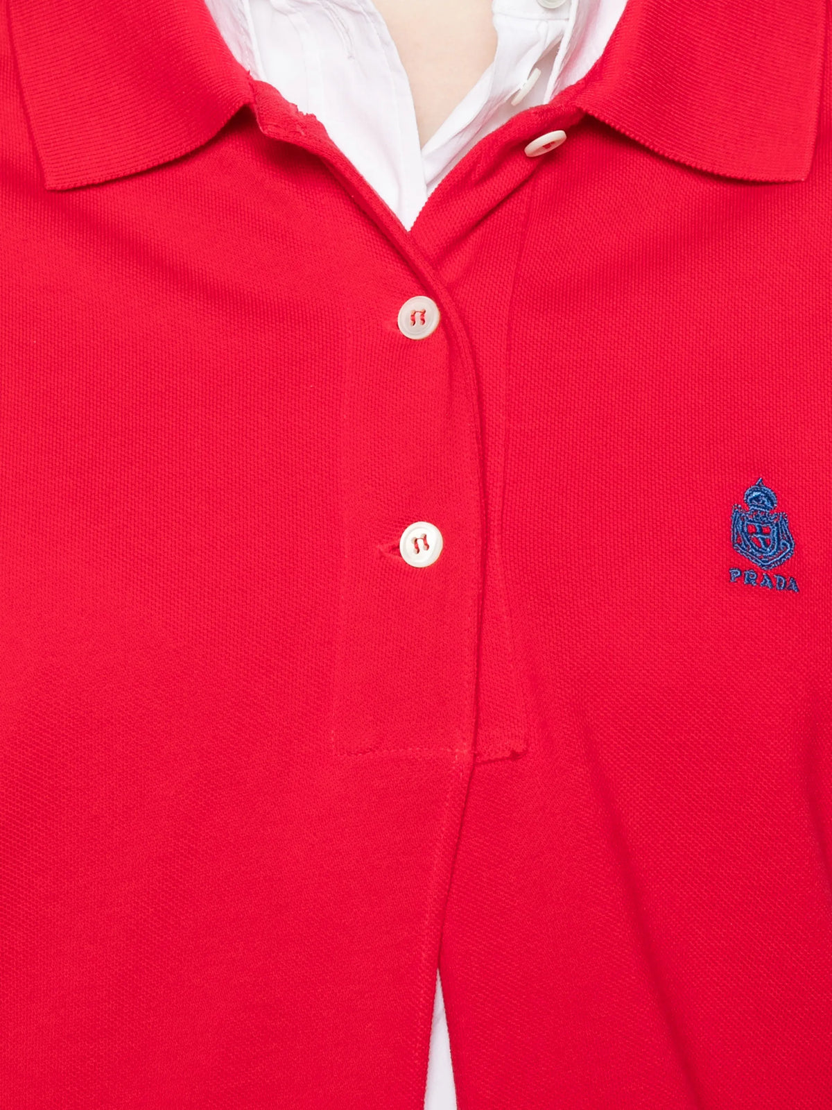 long-sleeved cotton piqué polo shirt