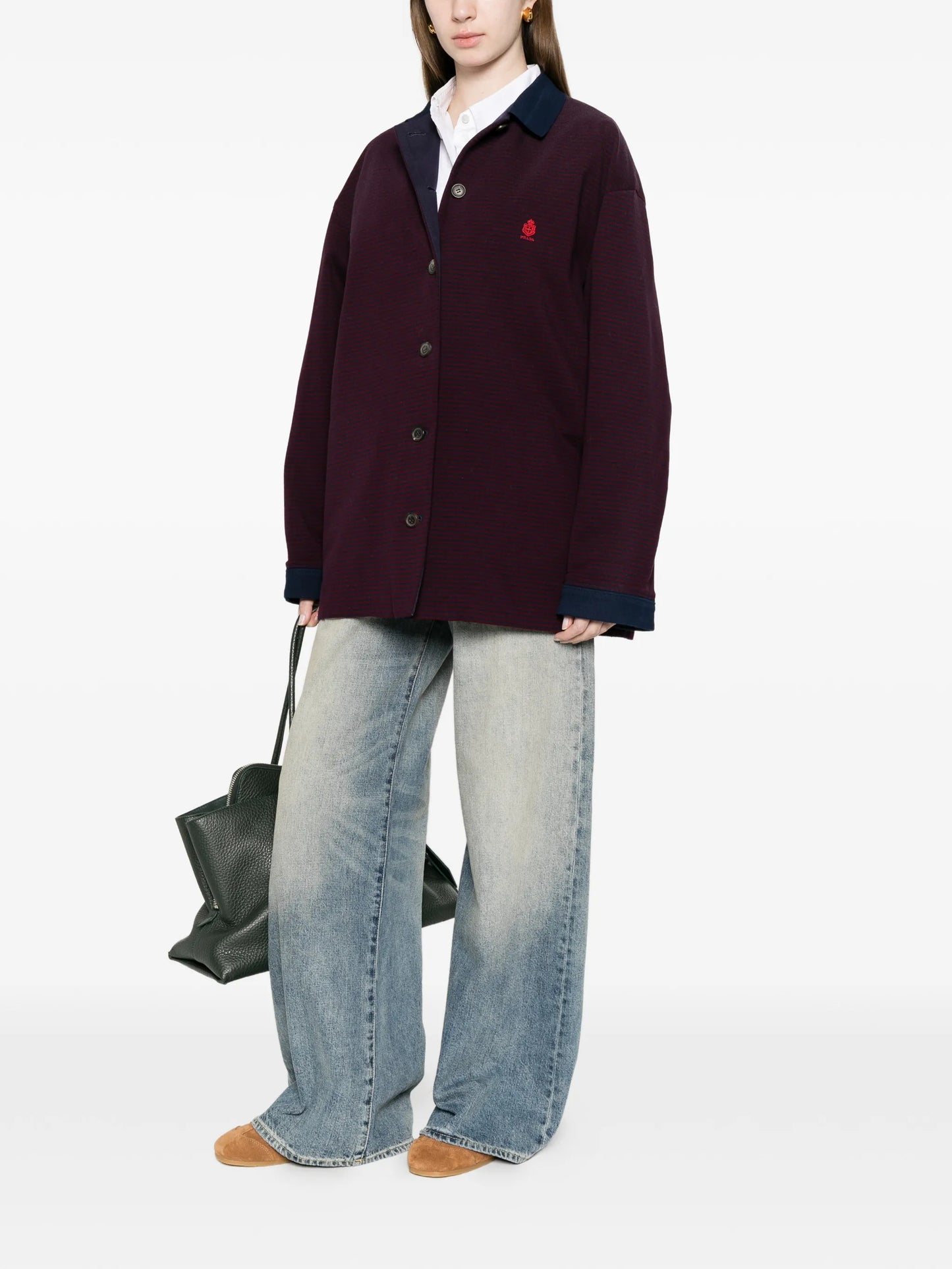 striped embroidered jacket