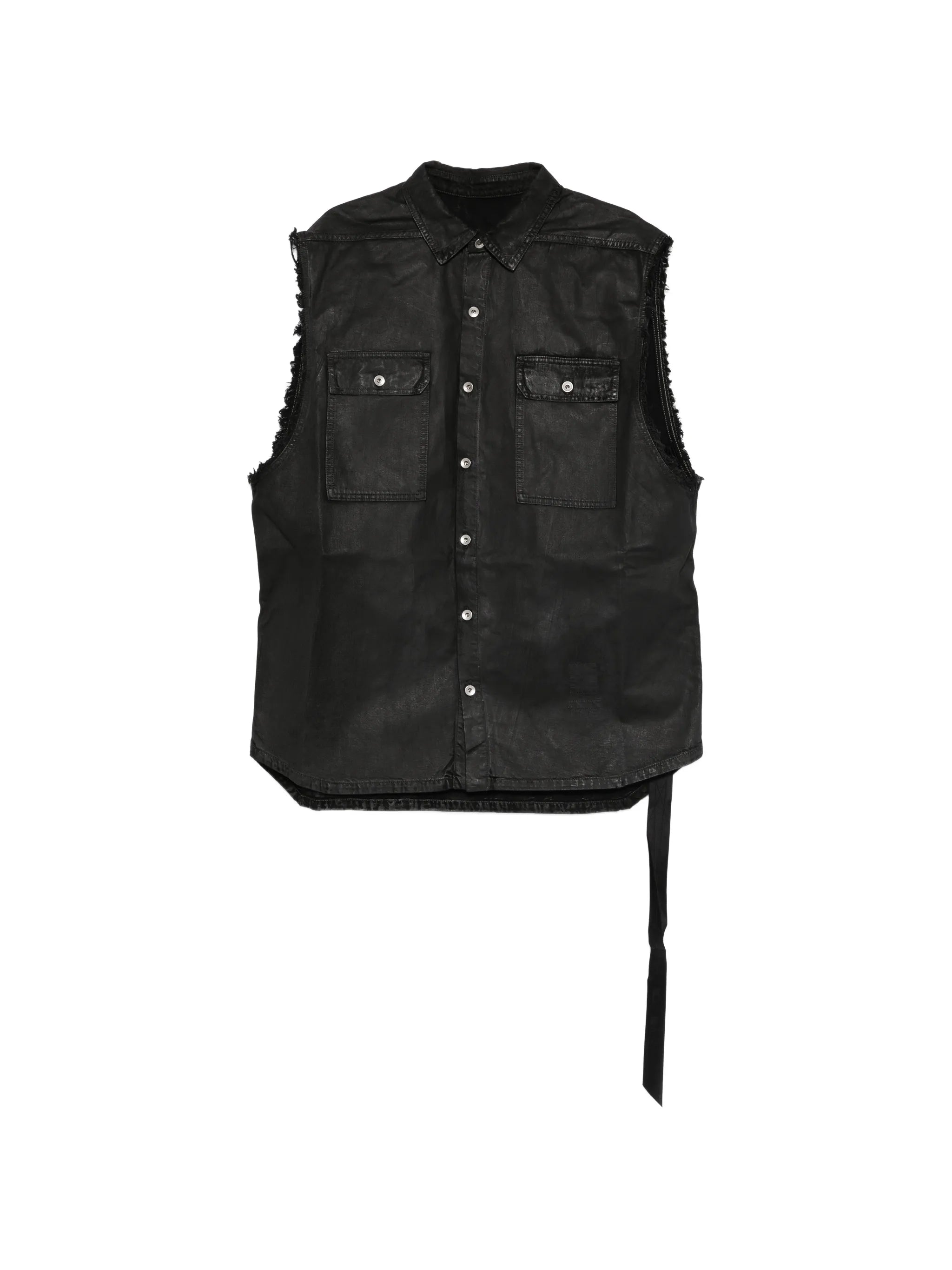 Temple SL Tommy Jumbo outershirt in black 80oz deep black denim
