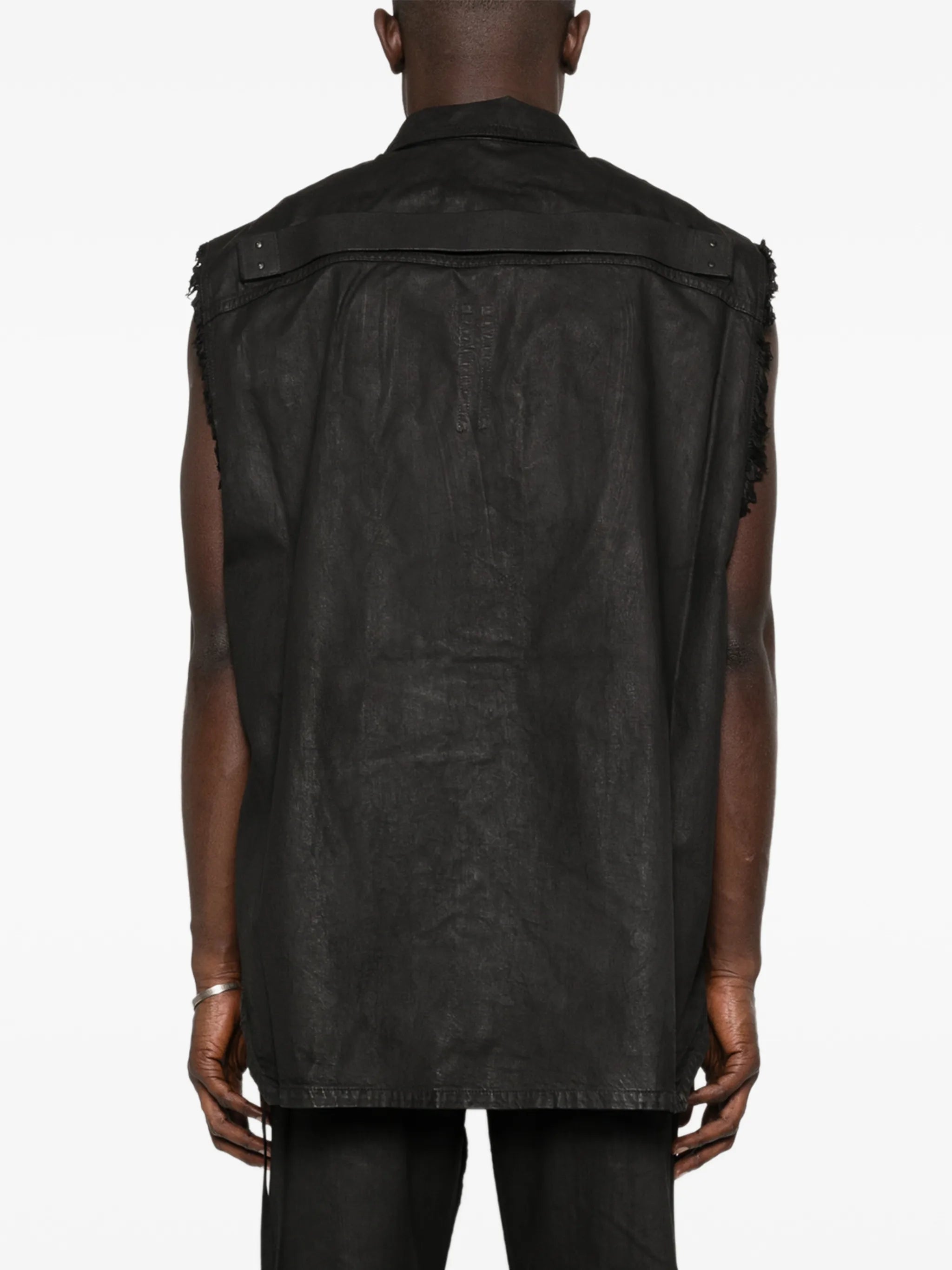 Temple SL Tommy Jumbo outershirt in black 80oz deep black denim