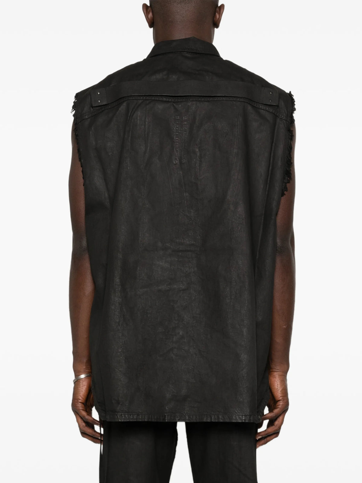 Temple SL Tommy Jumbo outershirt in black 80oz deep black denim