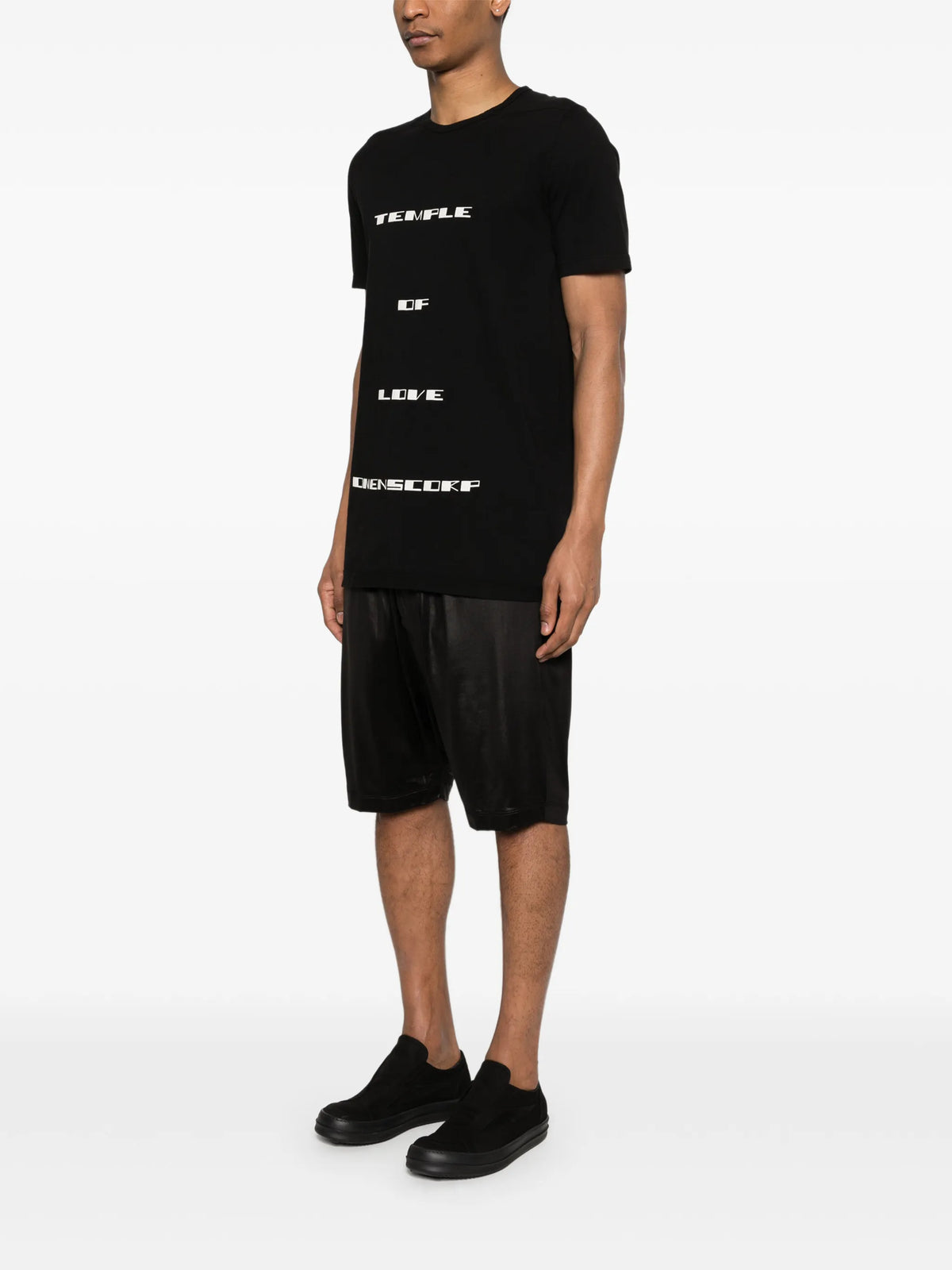 Temple Level T-shirt in medium weight cotton jersey