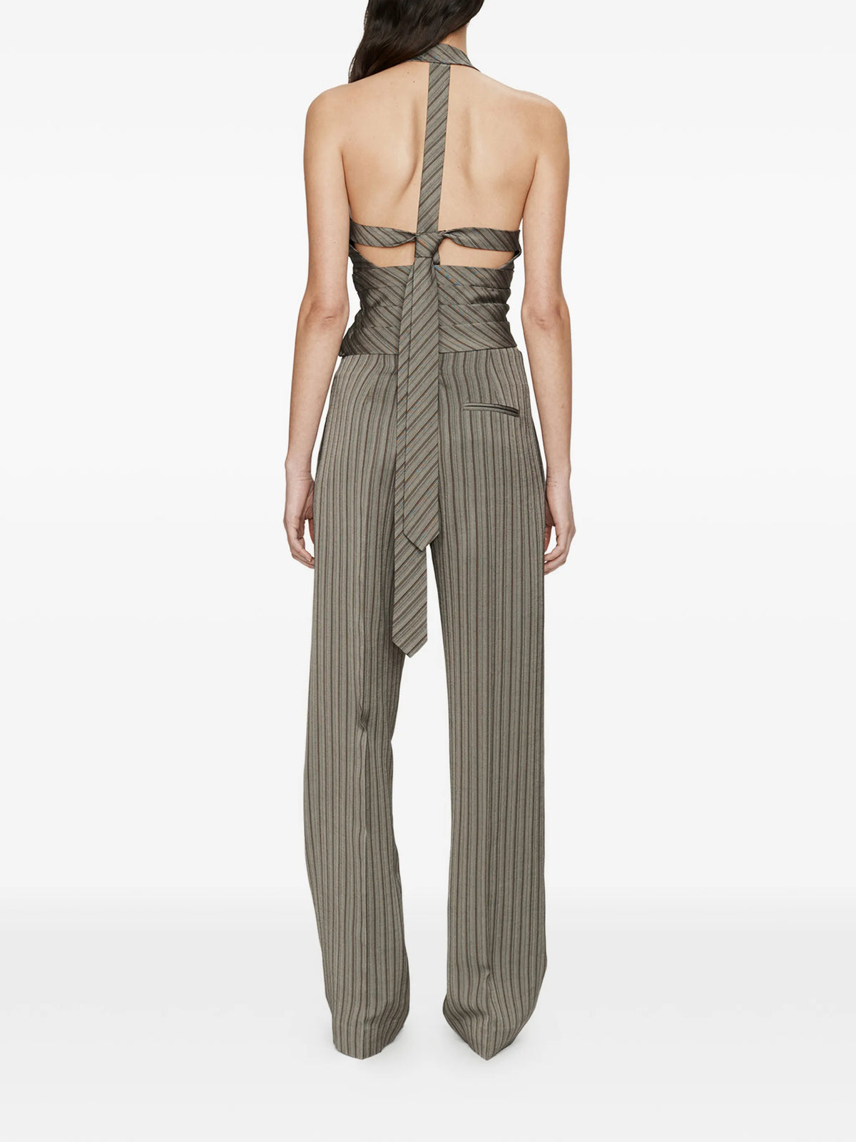 Reyer Tailored Tie striped top