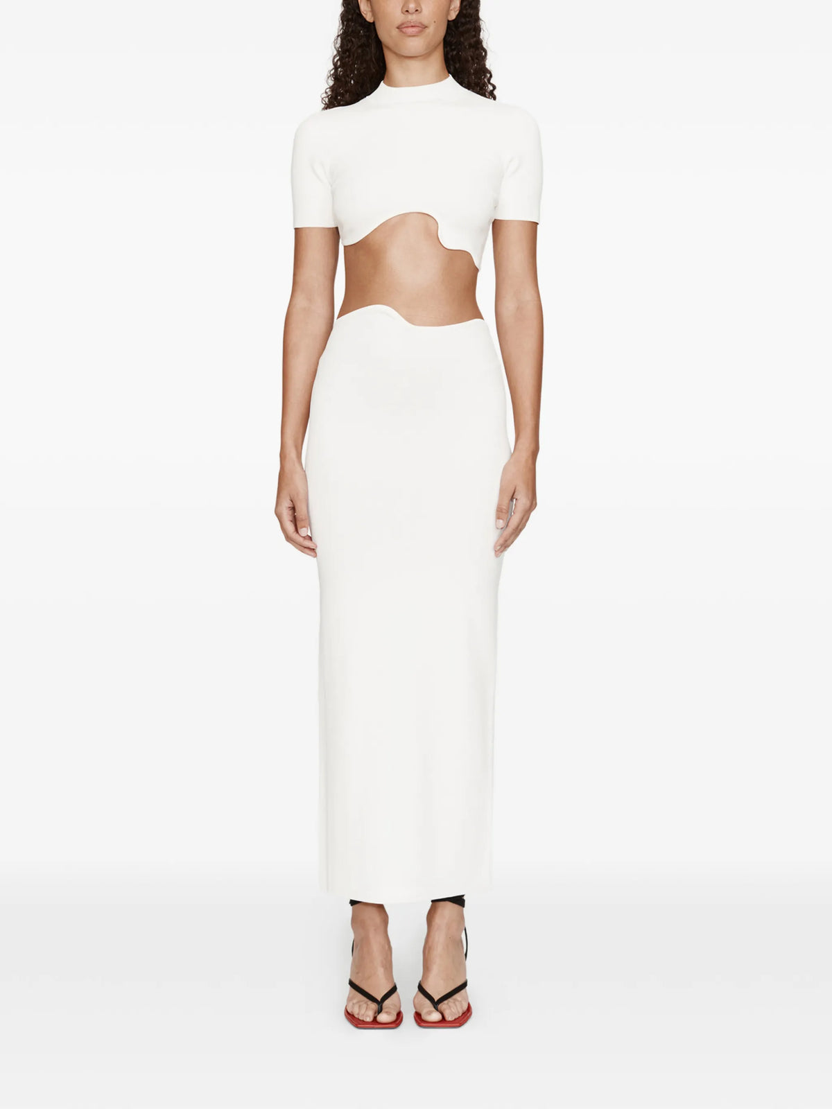 Maparadita cut-out short-sleeve top