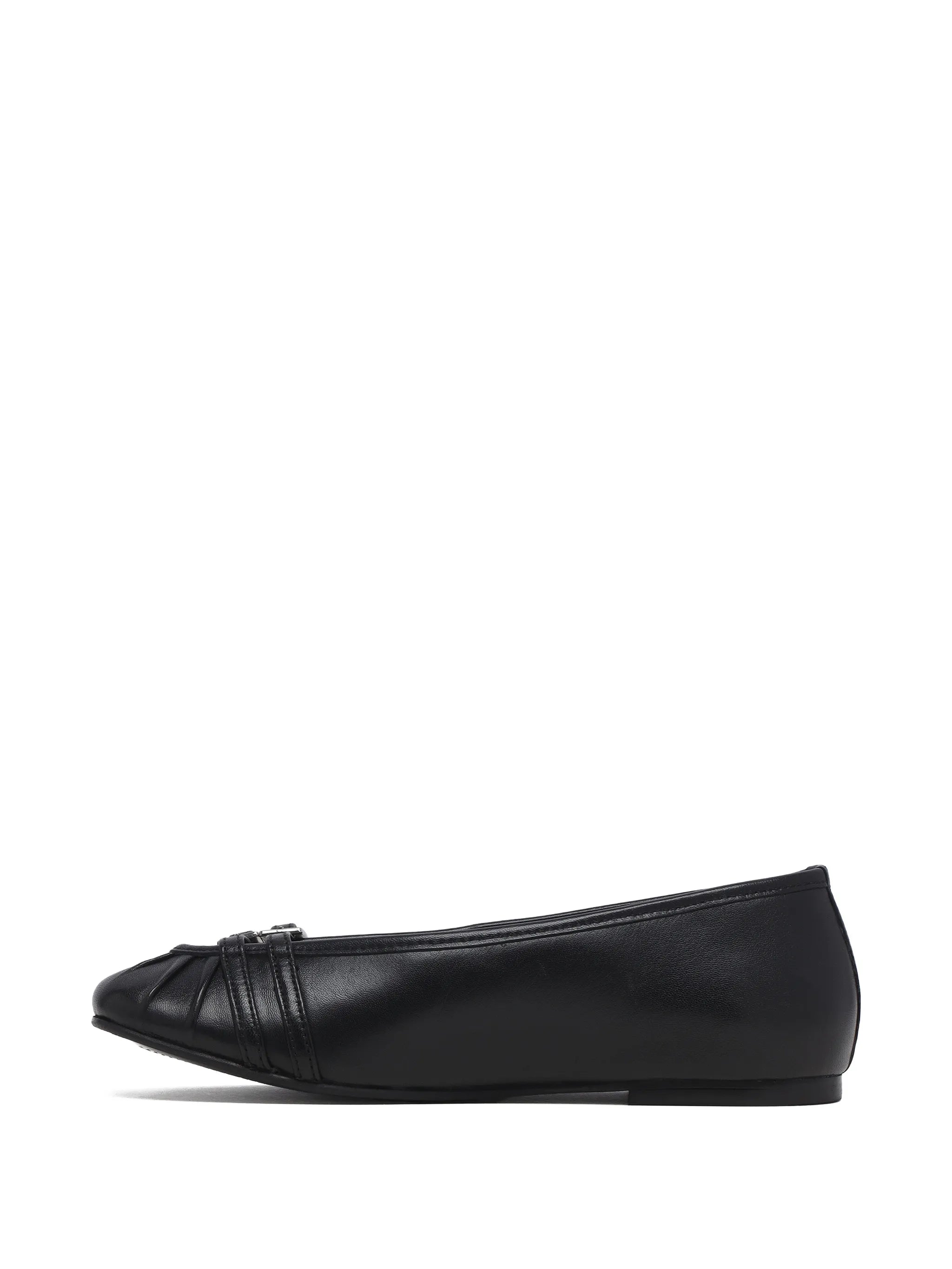 buckle-detail ballet flats