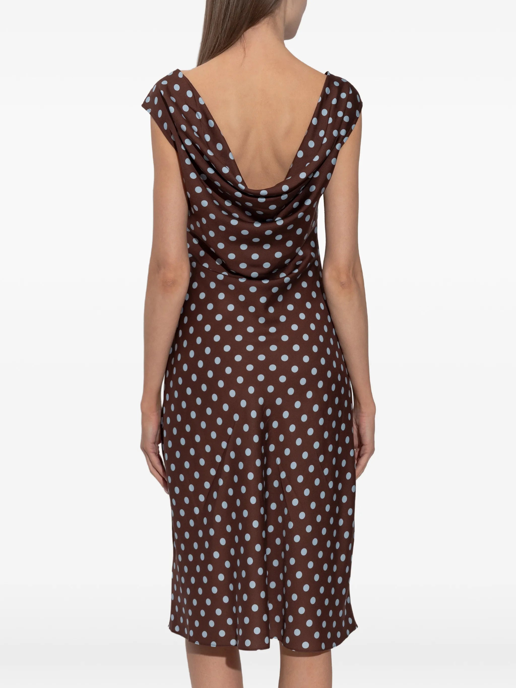 polka dot midi dress