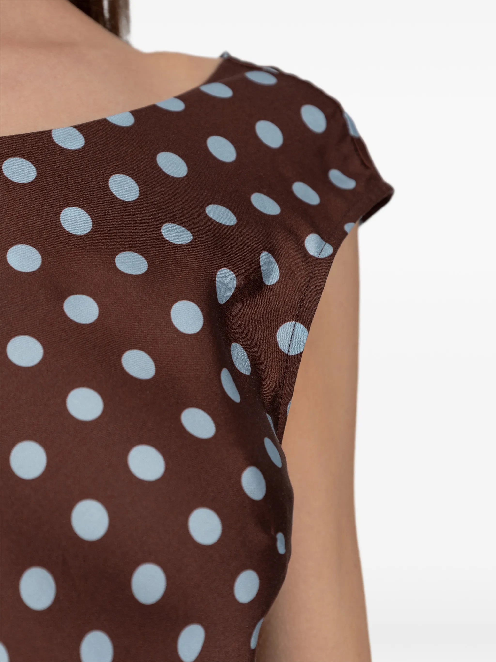 polka dot midi dress