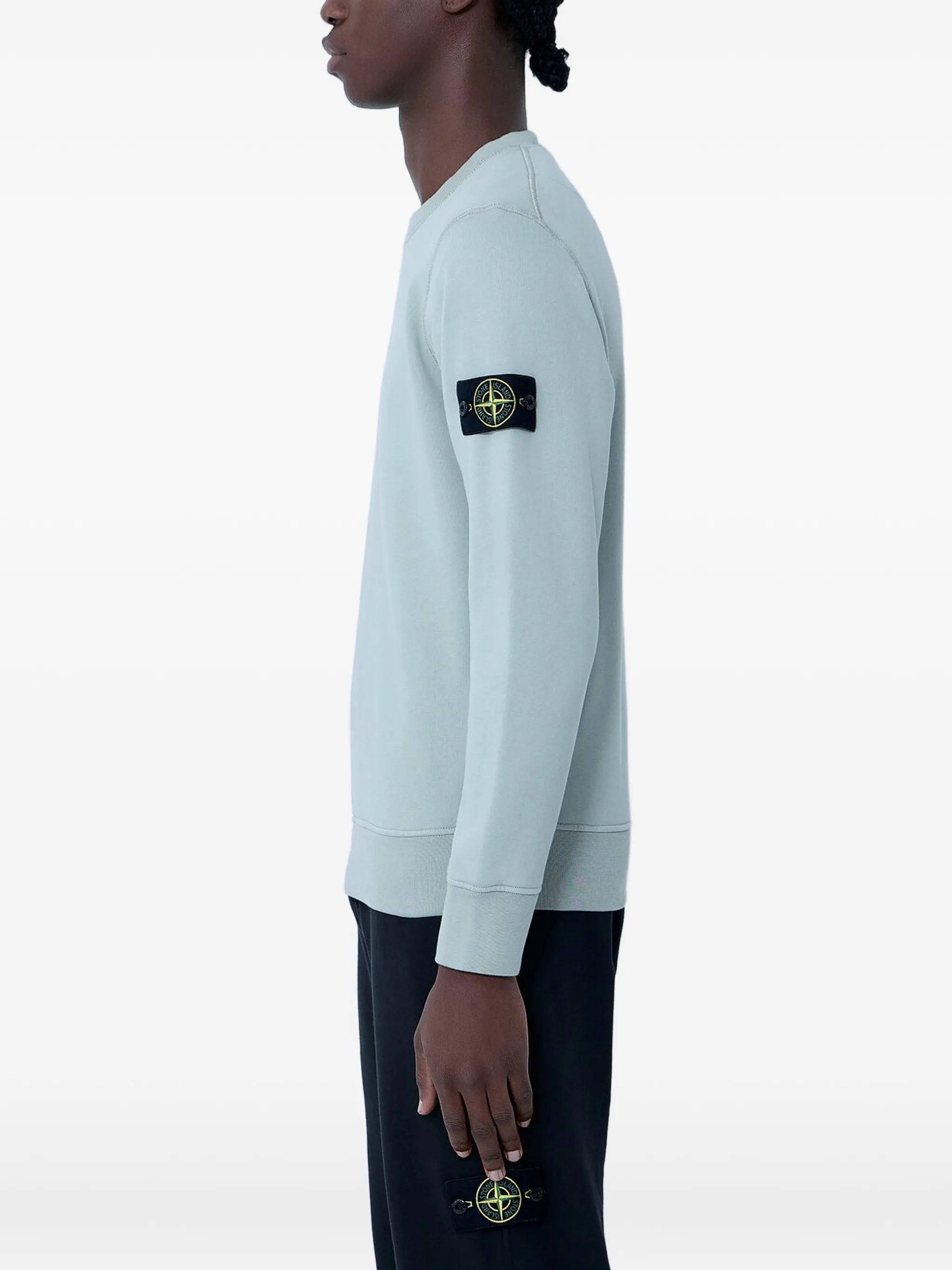 cotton logo-patch sweater