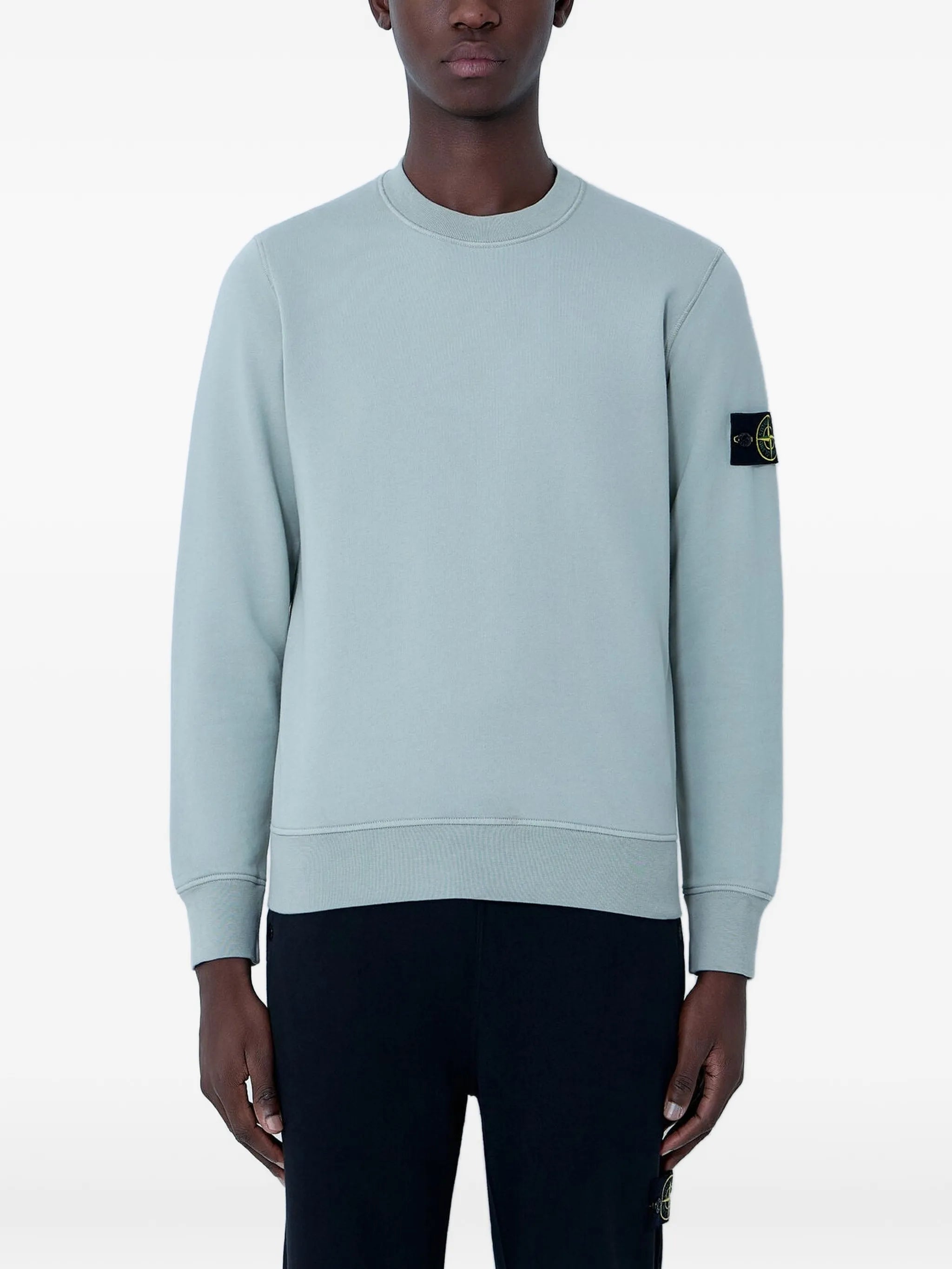 cotton logo-patch sweater
