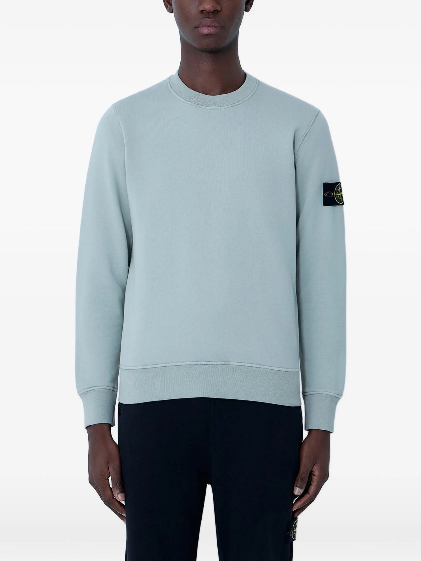 cotton logo-patch sweater