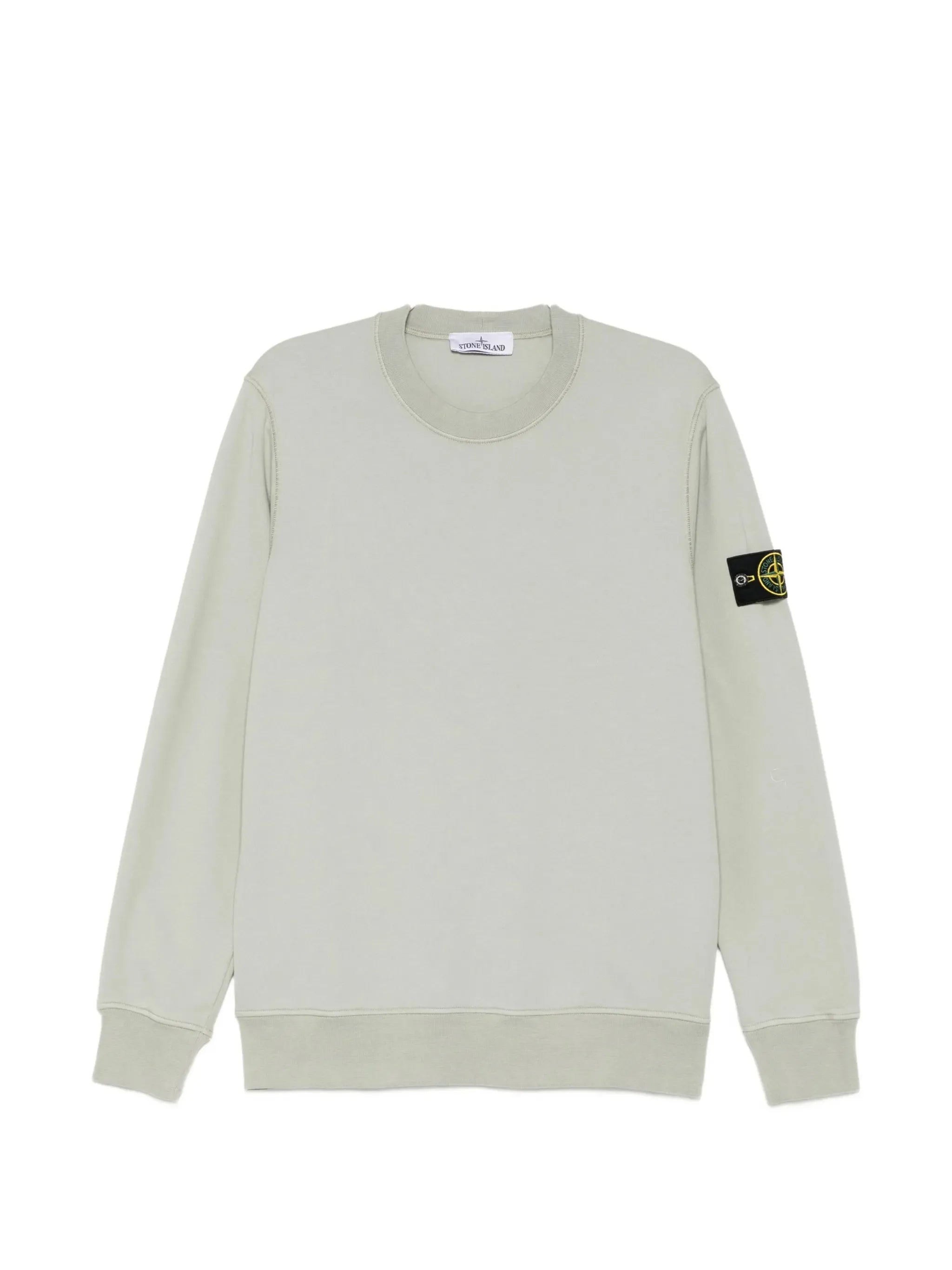 6100060 organic cotton fleece regular-fit crewneck sweatshirt with raglan sleeves
