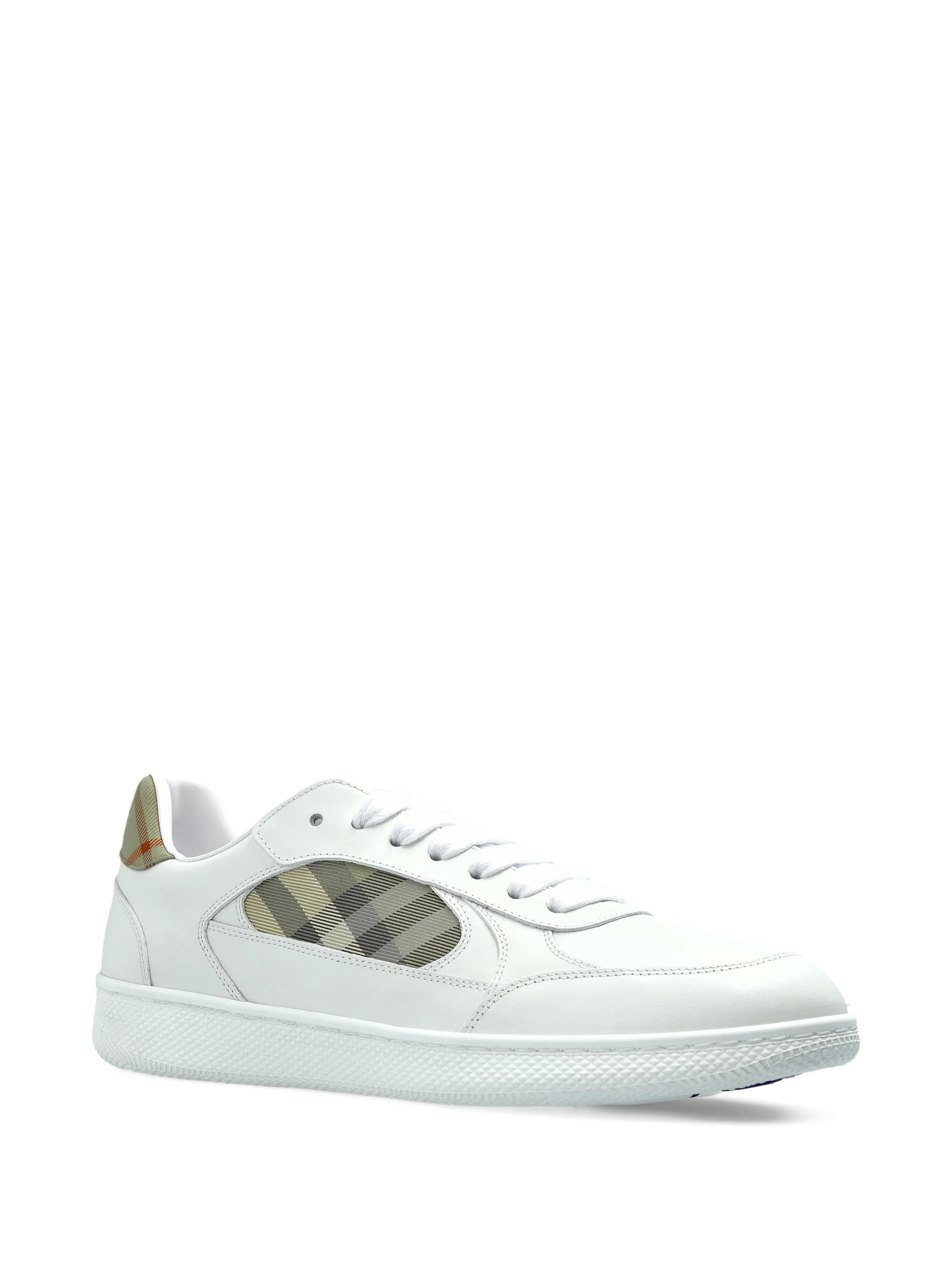 Terrace check panelled sneakers