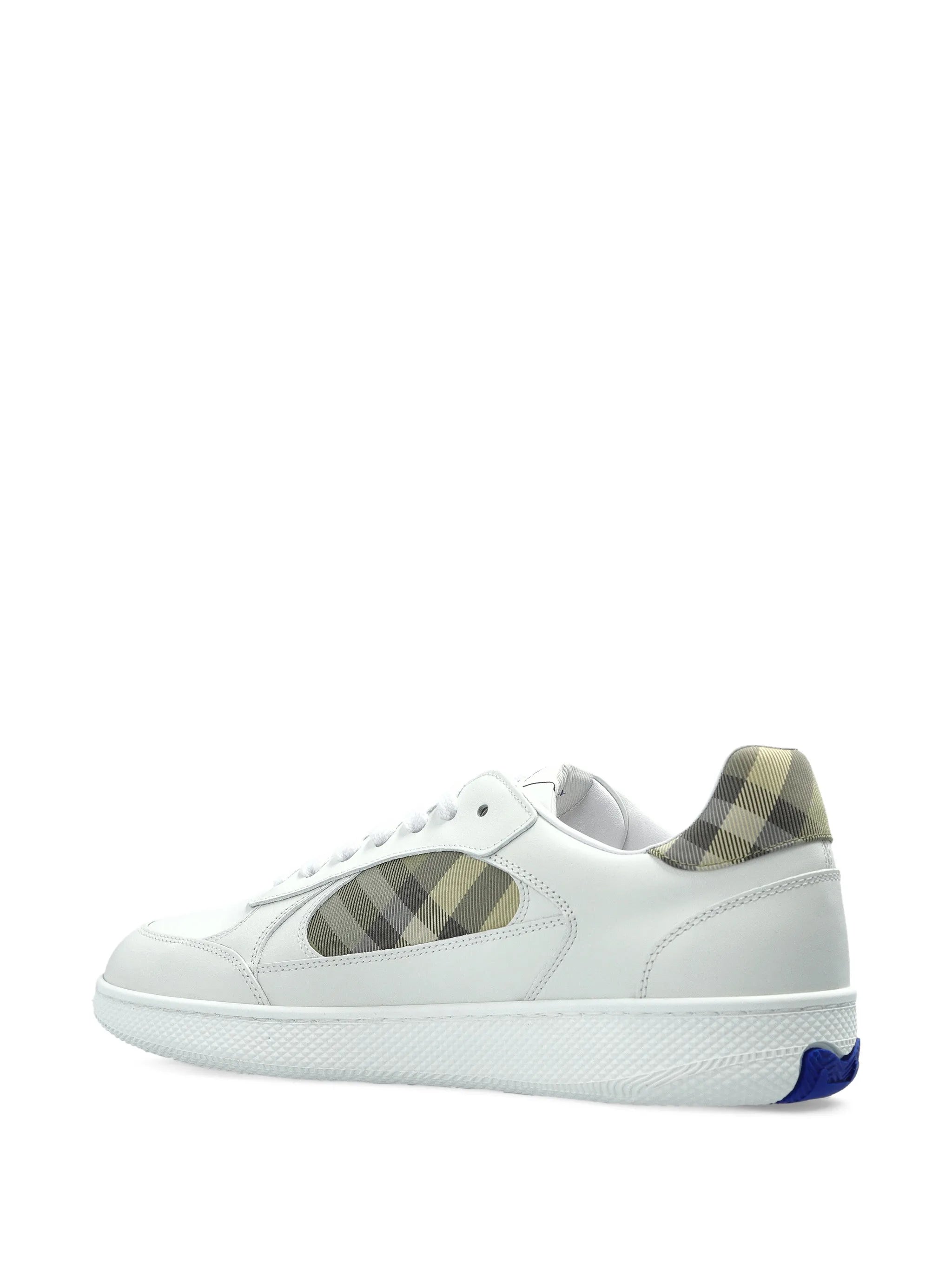 Terrace check panelled sneakers