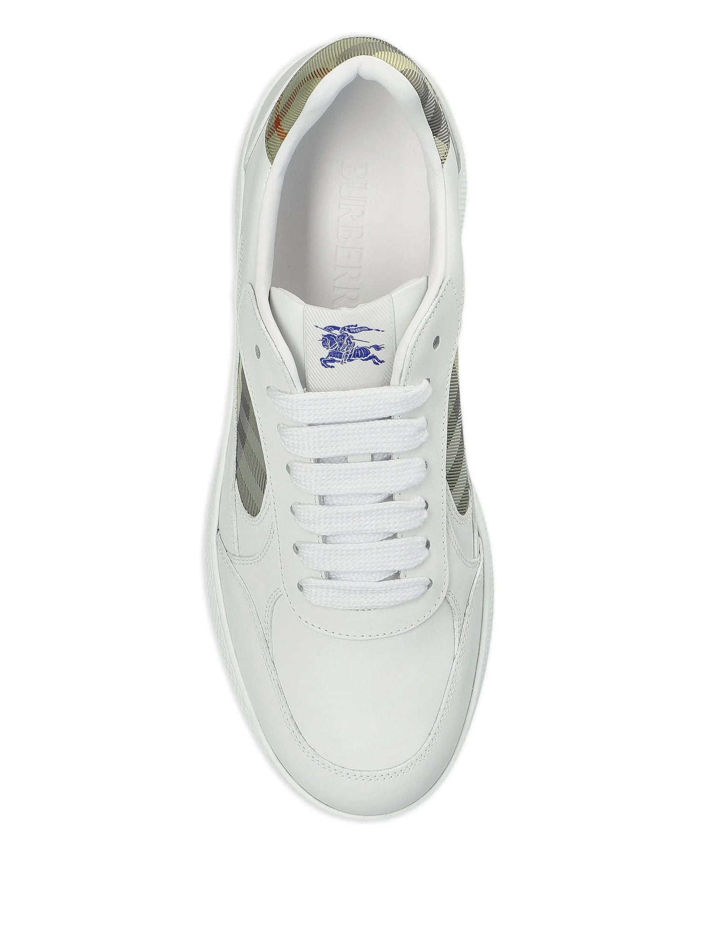 Terrace check panelled sneakers
