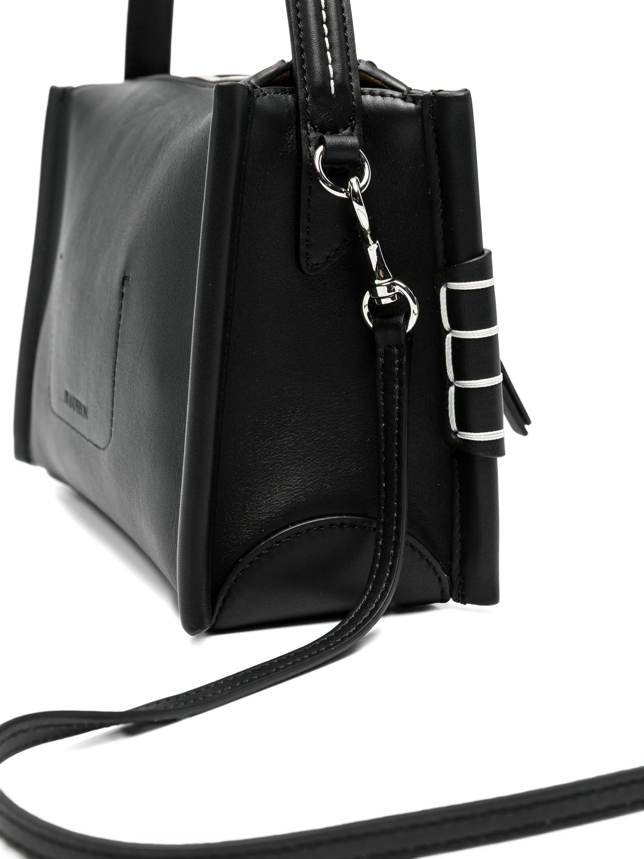 small leather tote bag
