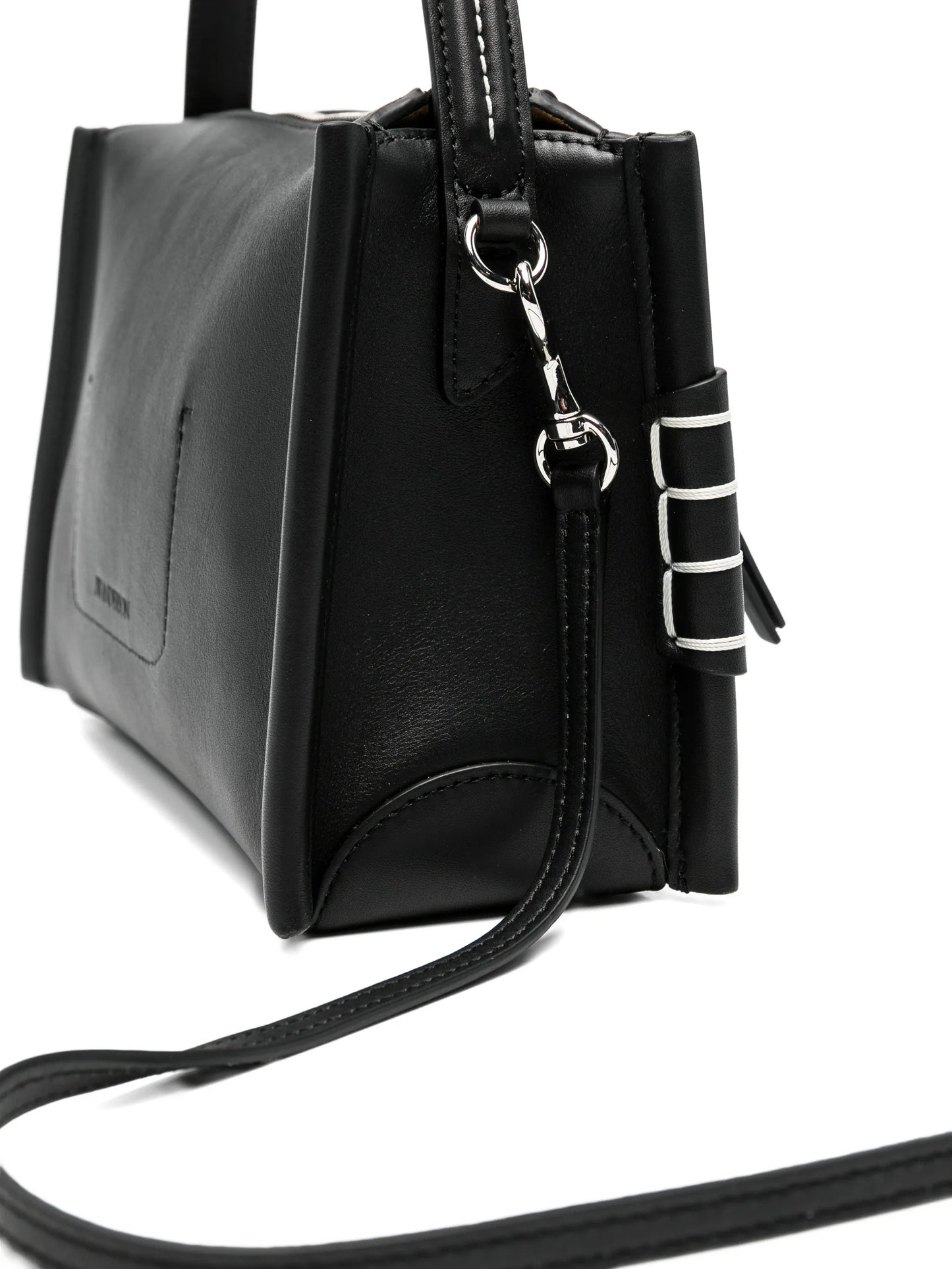 small leather tote bag