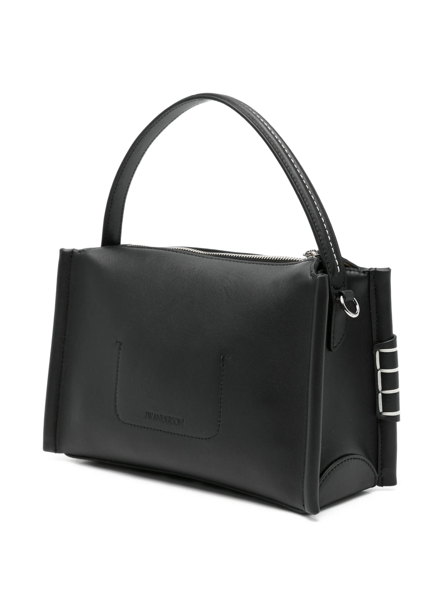 small leather tote bag