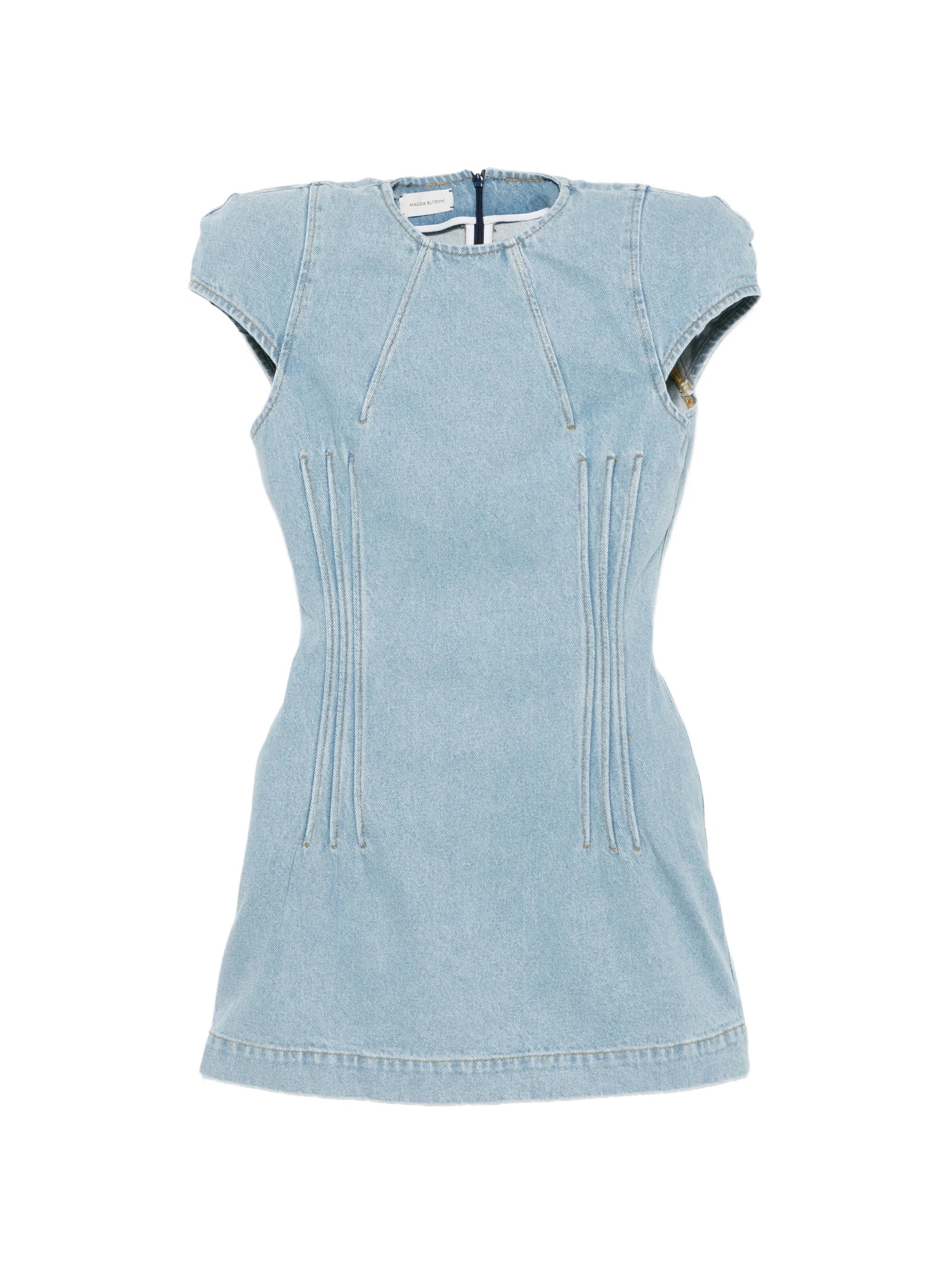 panelled mini dress