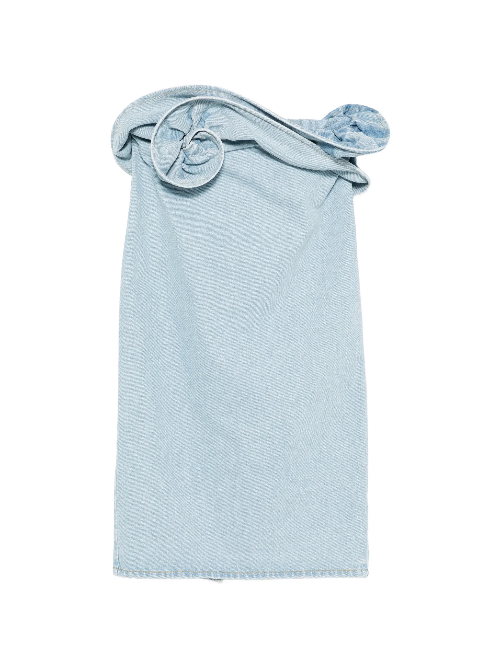 rose-detail midi skirt