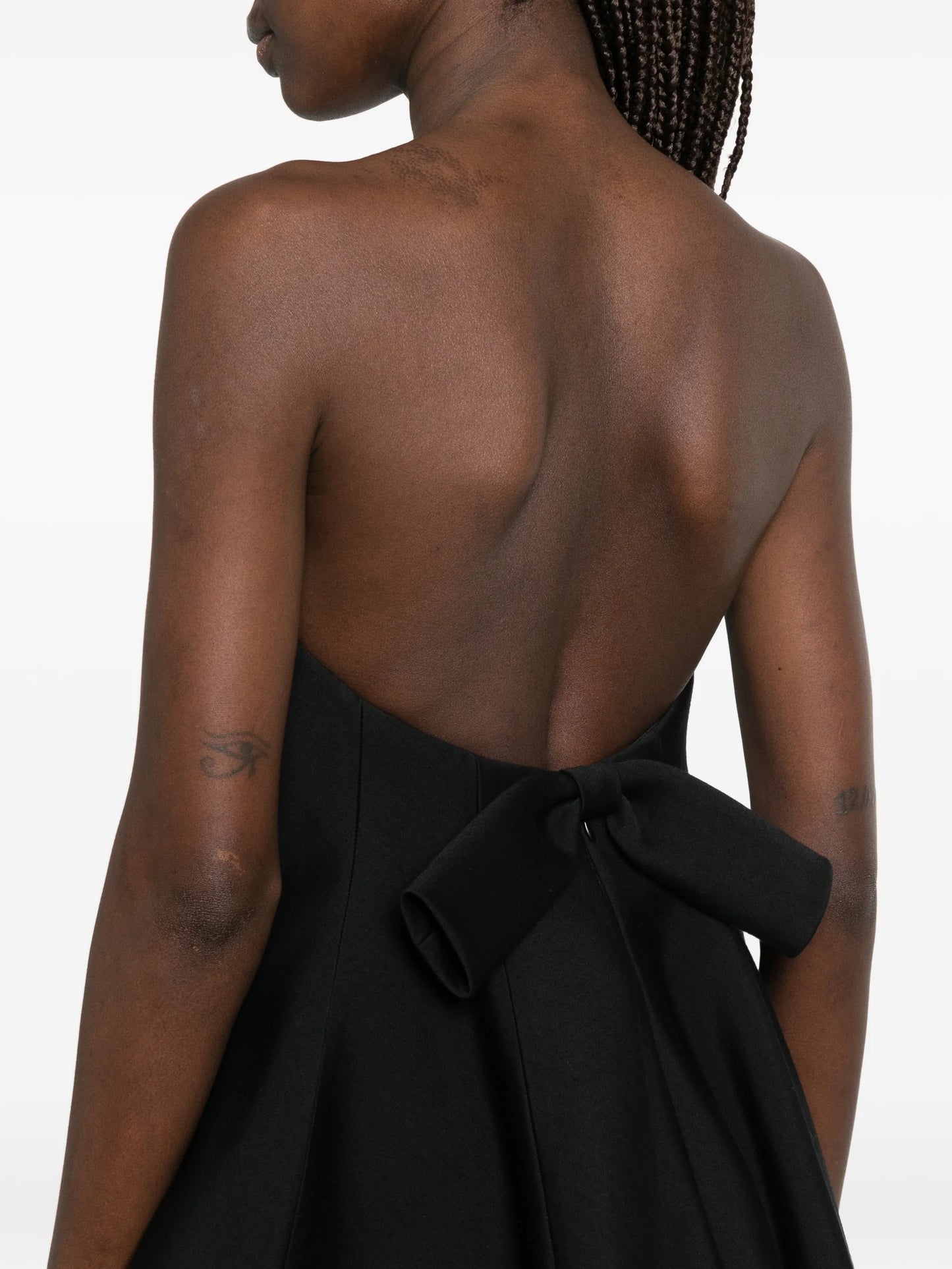 mini bow-detail balloon dress