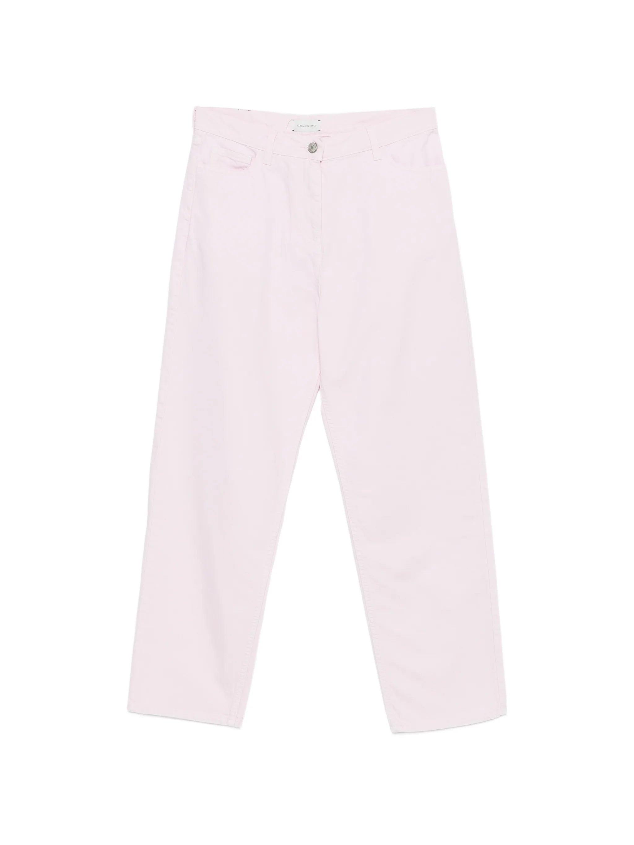 button denim trousers