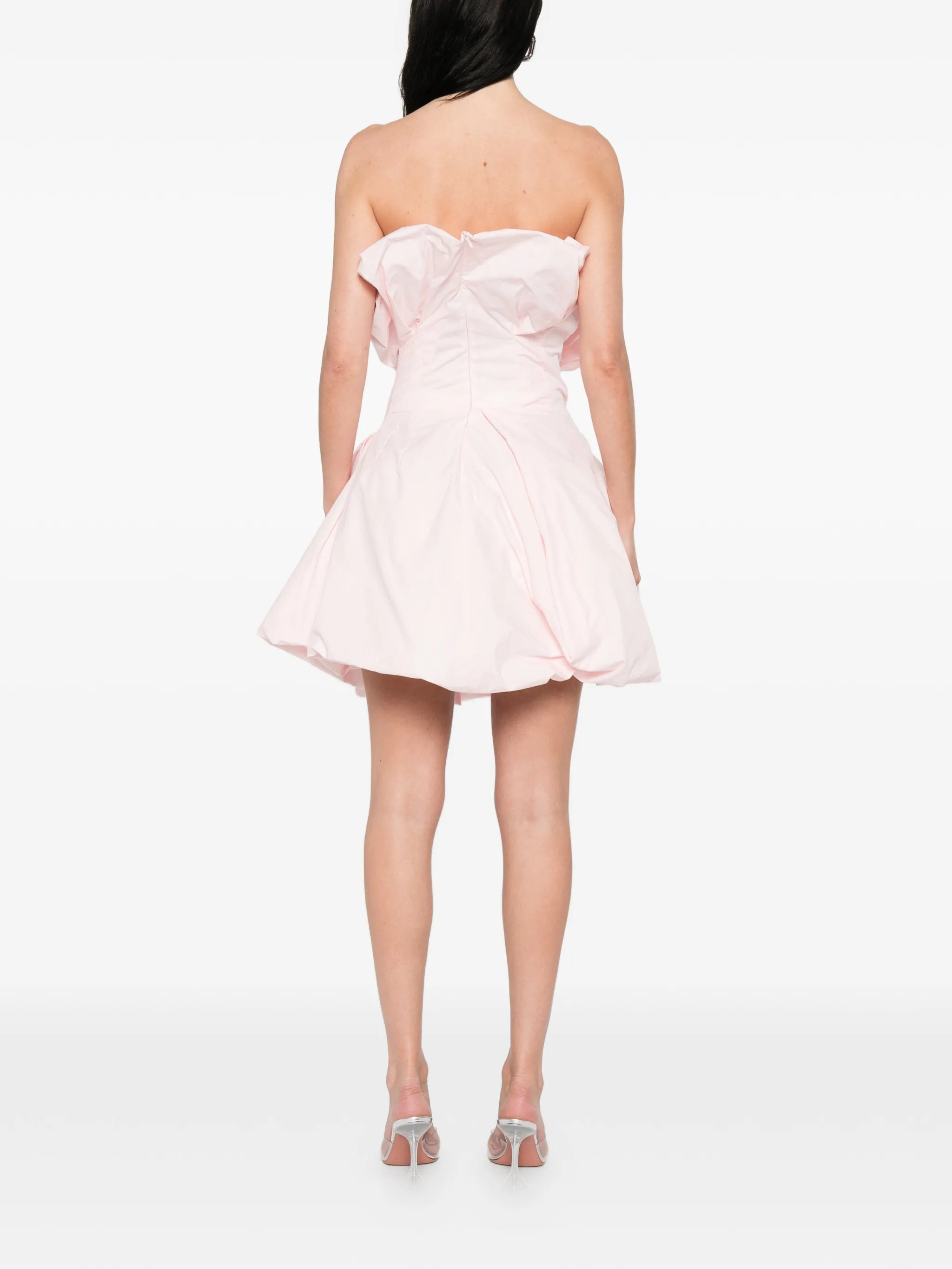 bubble-hem mini dress