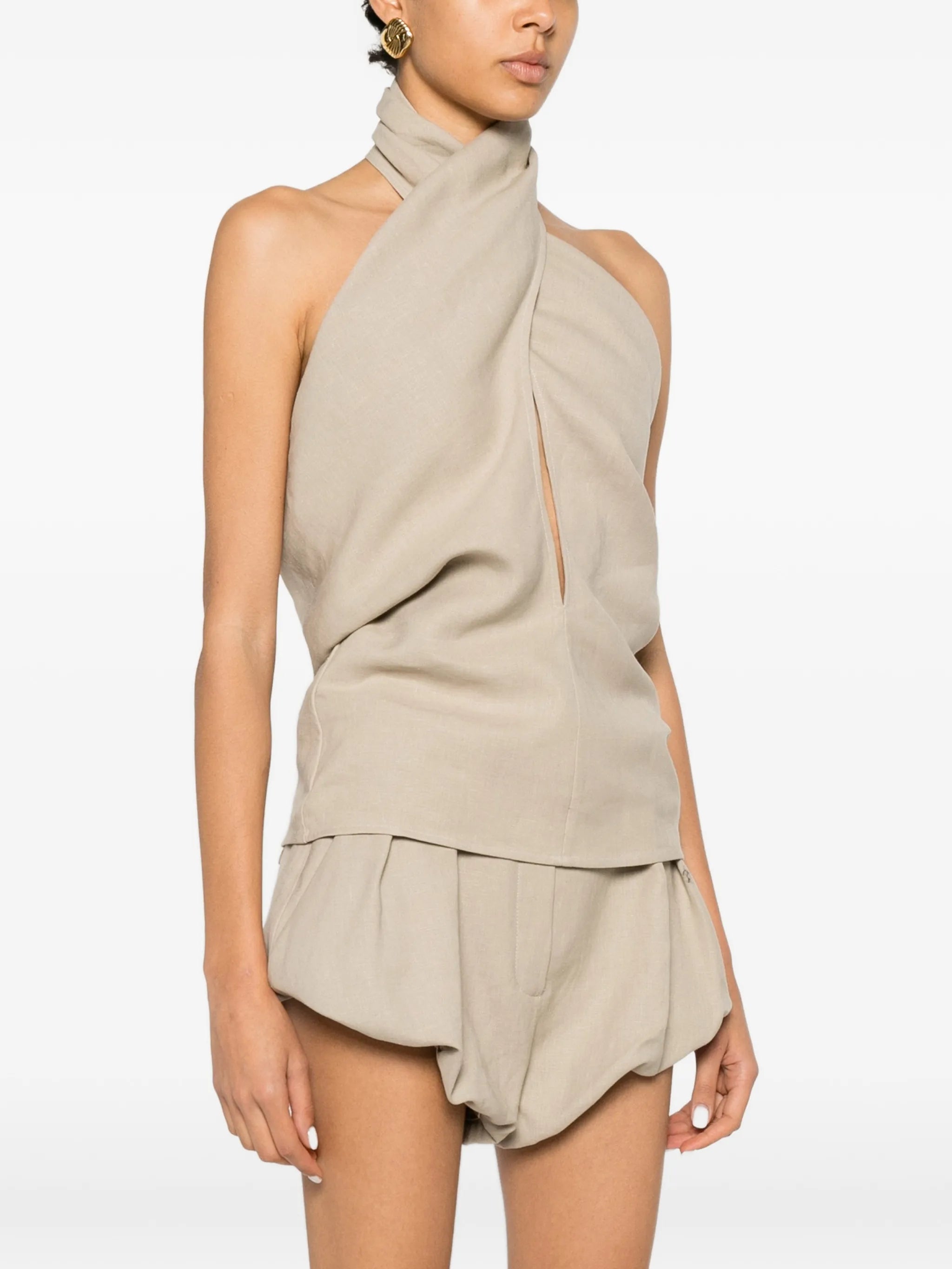 halterneck blouse