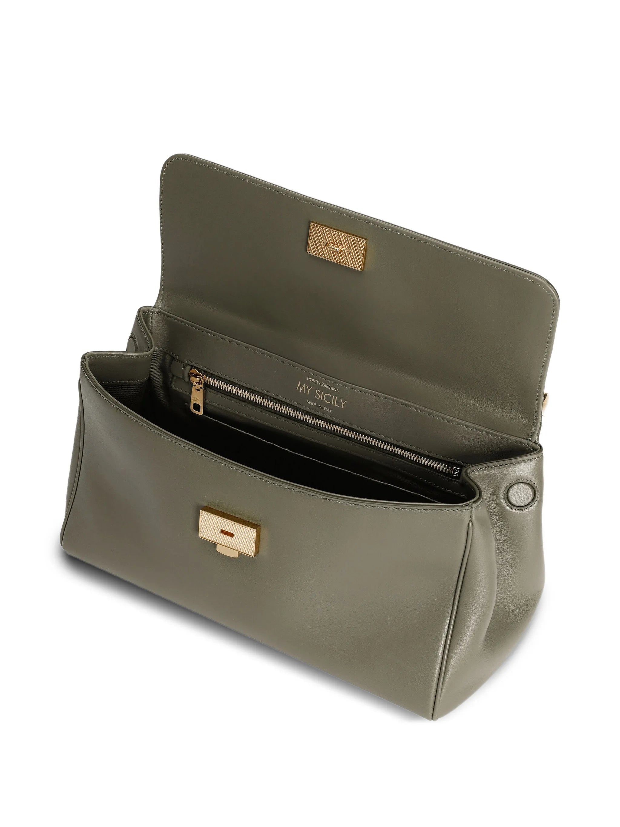 medium My Sicily handbag in plongé calfskin