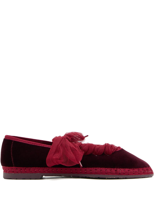 Ginevra tulle bow espadrilles
