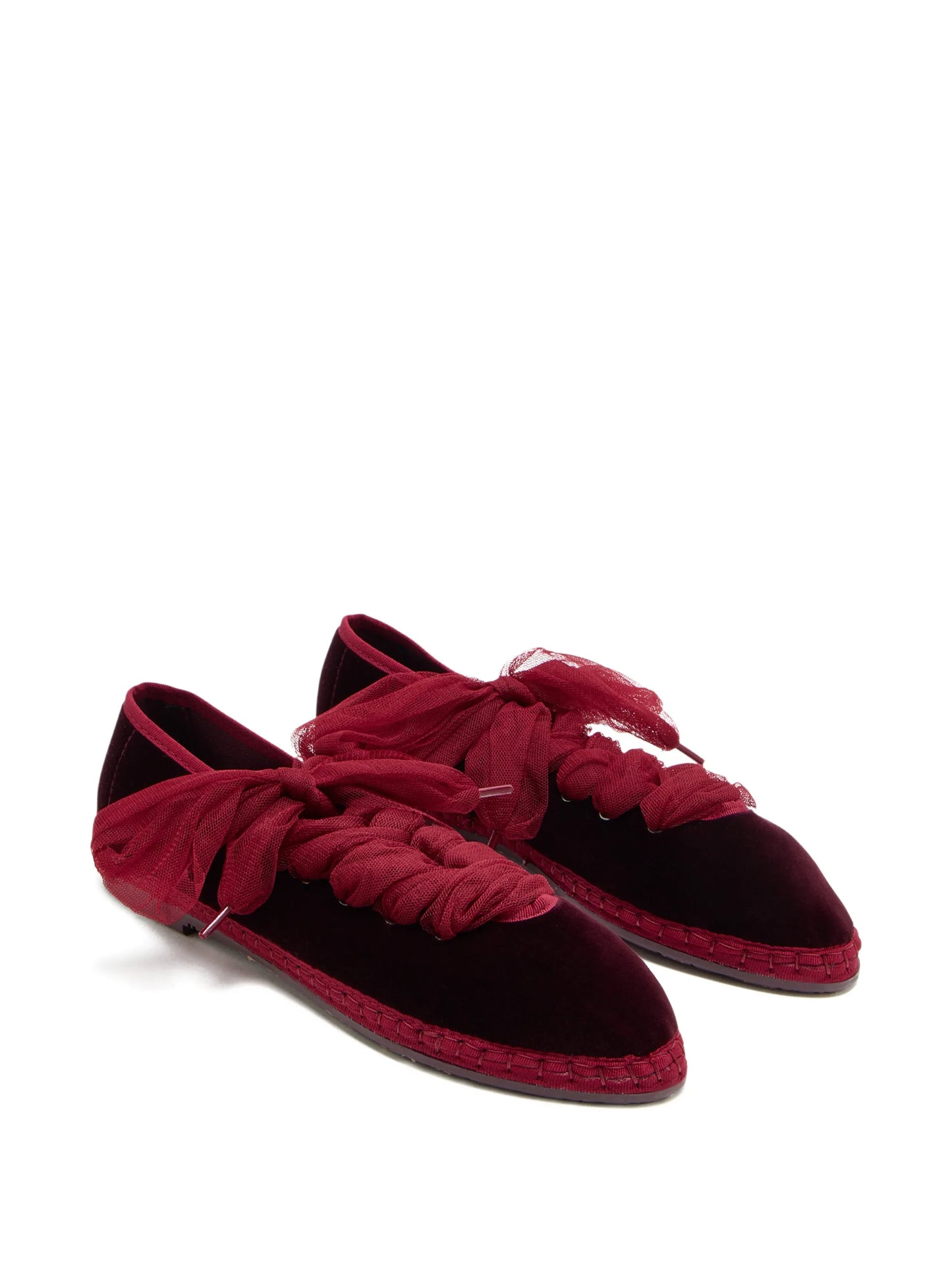 Ginevra tulle bow espadrilles