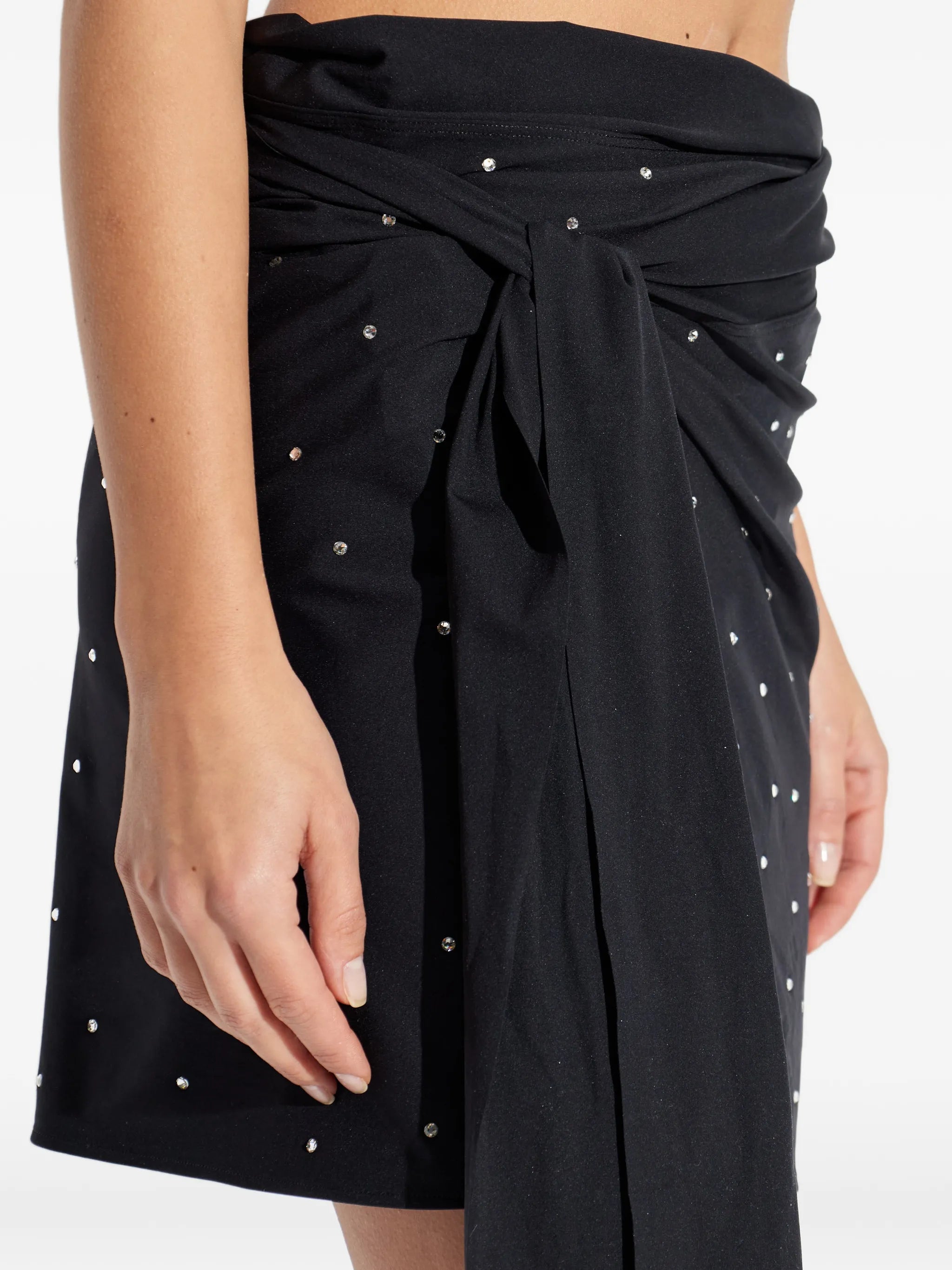 swarovski crystal-embellished sarong