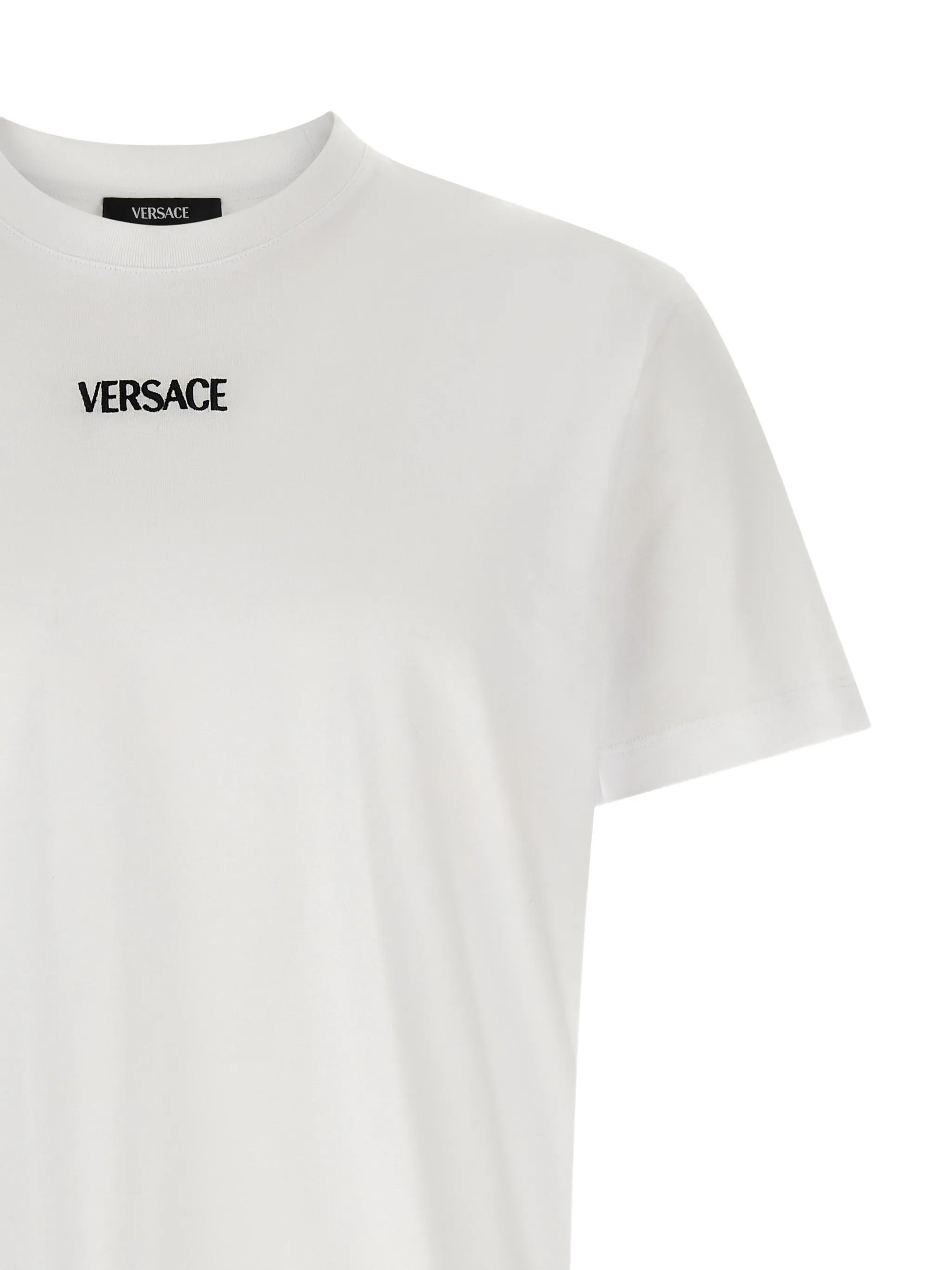 logo-embroidery crew-neck T-shirt