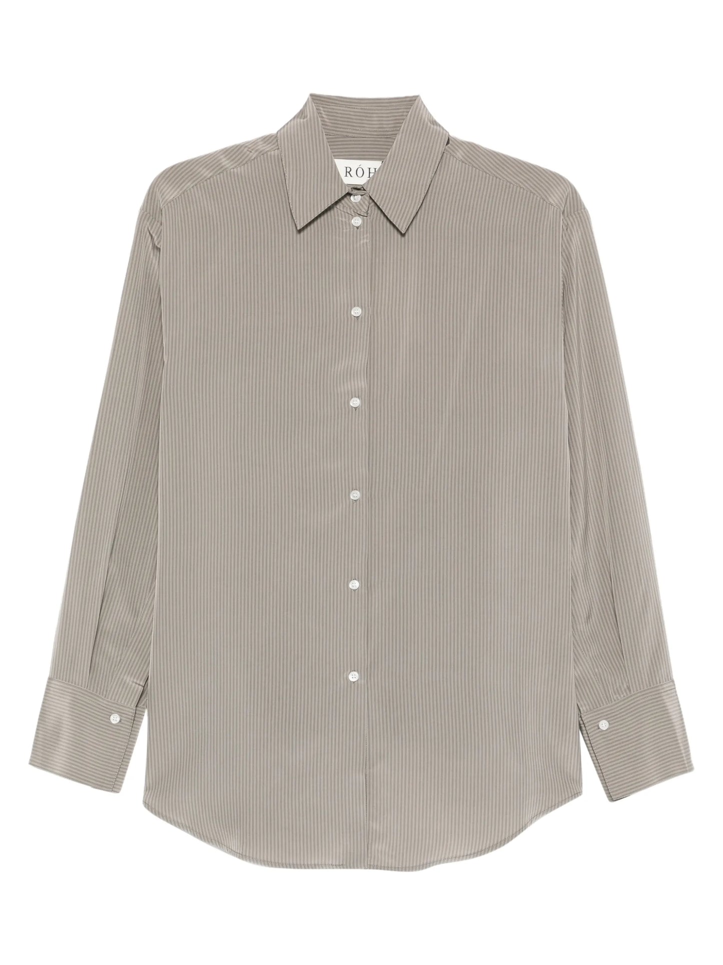 striped button-down shirt