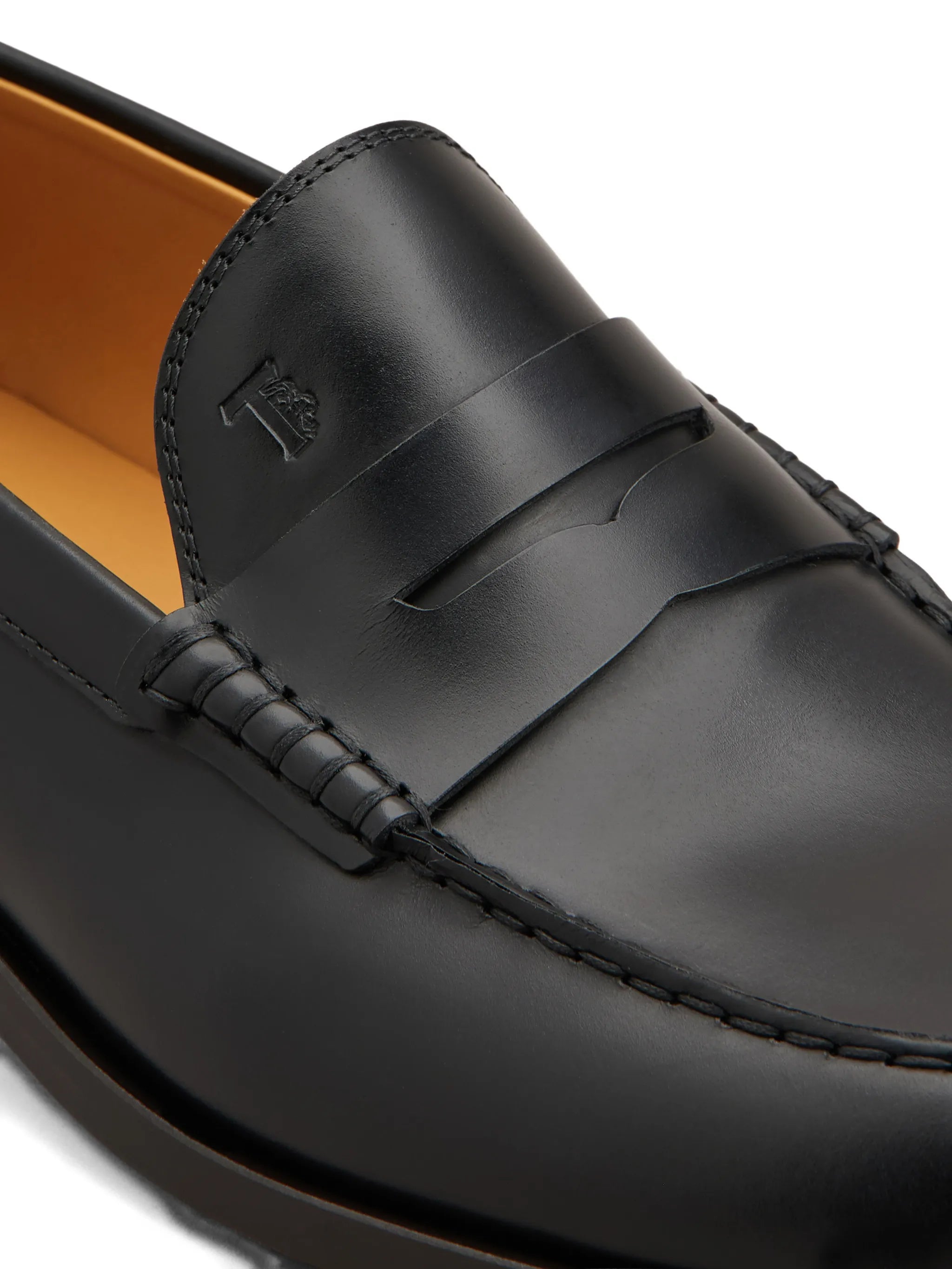 metal-studded loafers