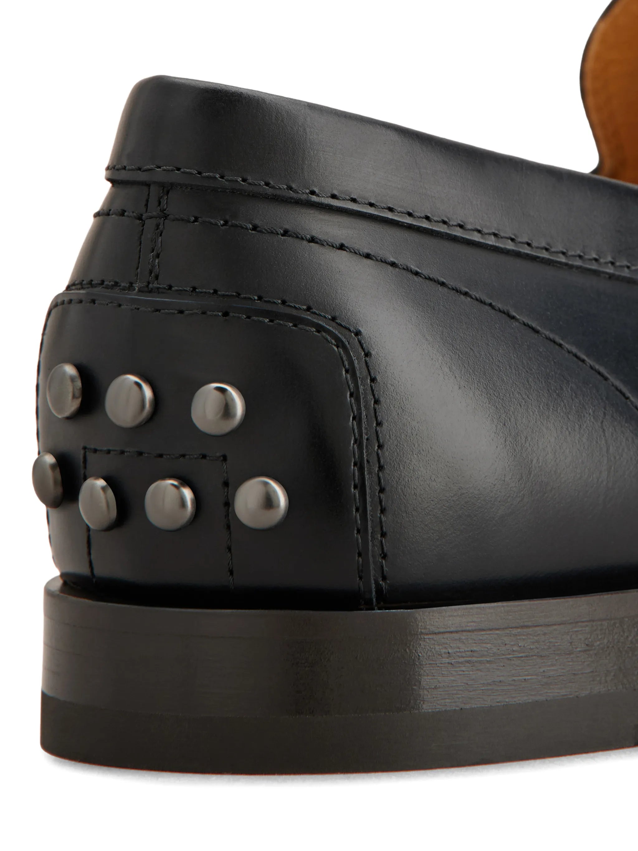 metal-studded loafers