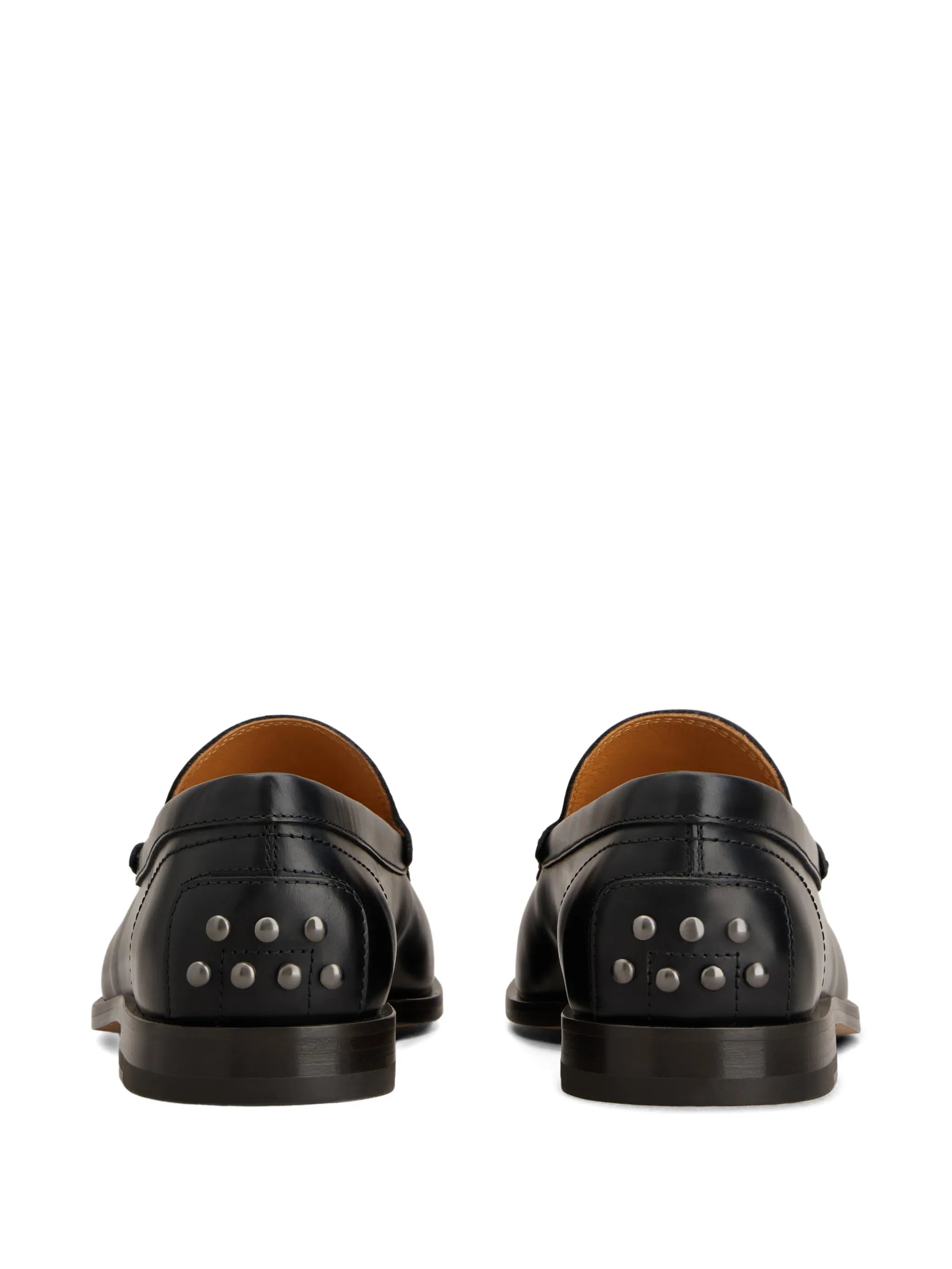 metal-studded loafers