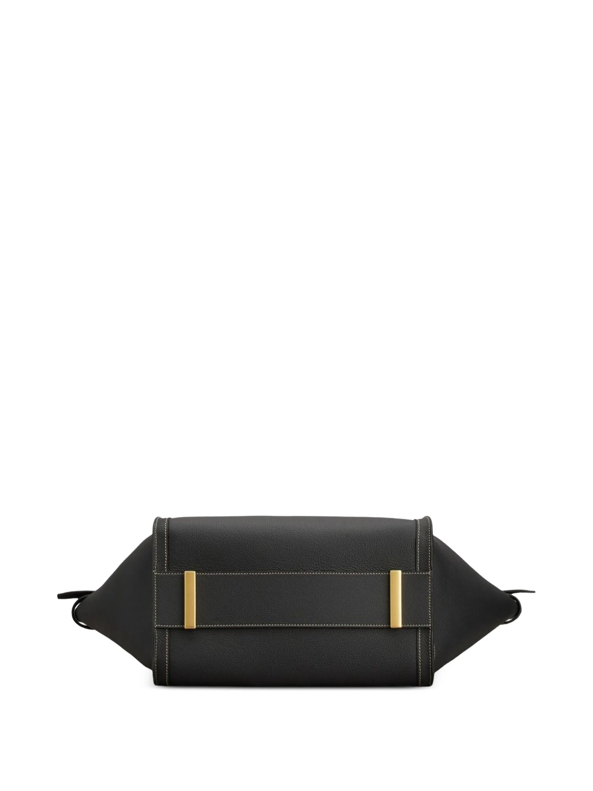 T Signature shopping bag in leather medium